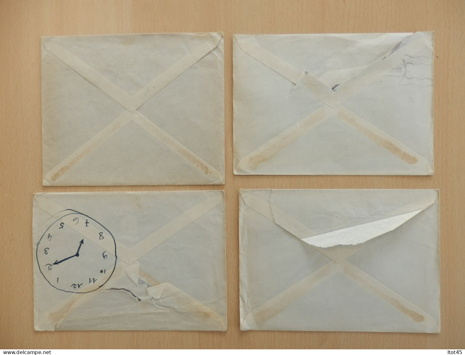 LOT DE 4 ENVELOPPES SUEDE 1956 - 1930- ... Rollen II