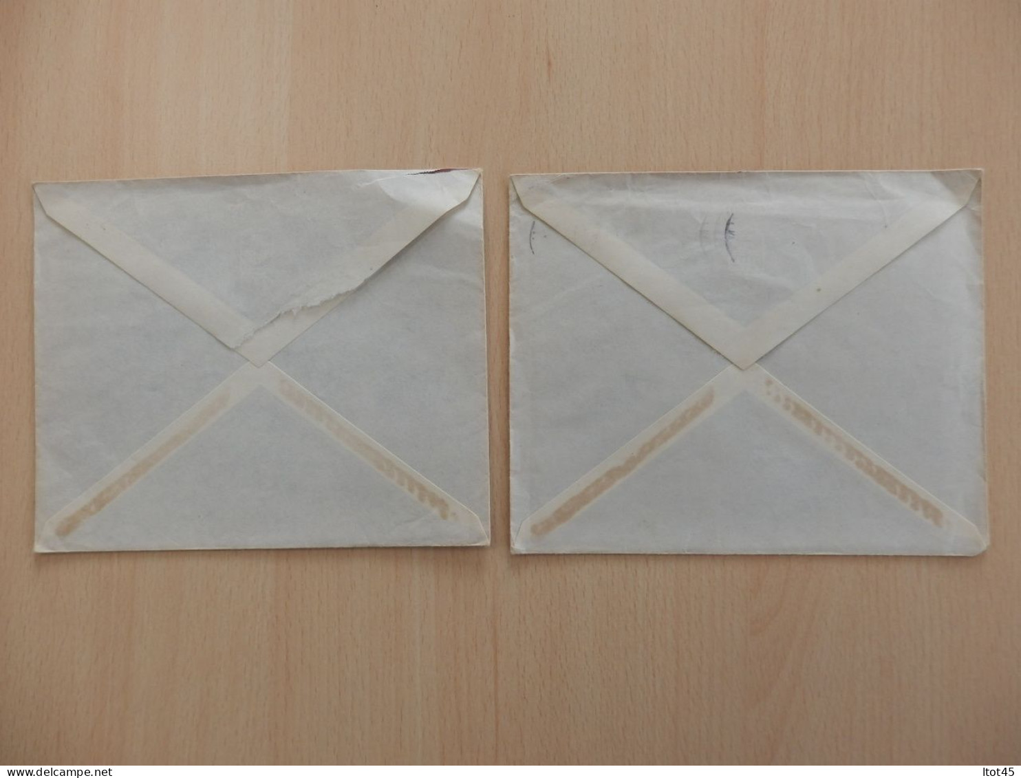 LOT DE 2 ENVELOPPES DANEMARK 1956 - Frankeermachines (EMA)