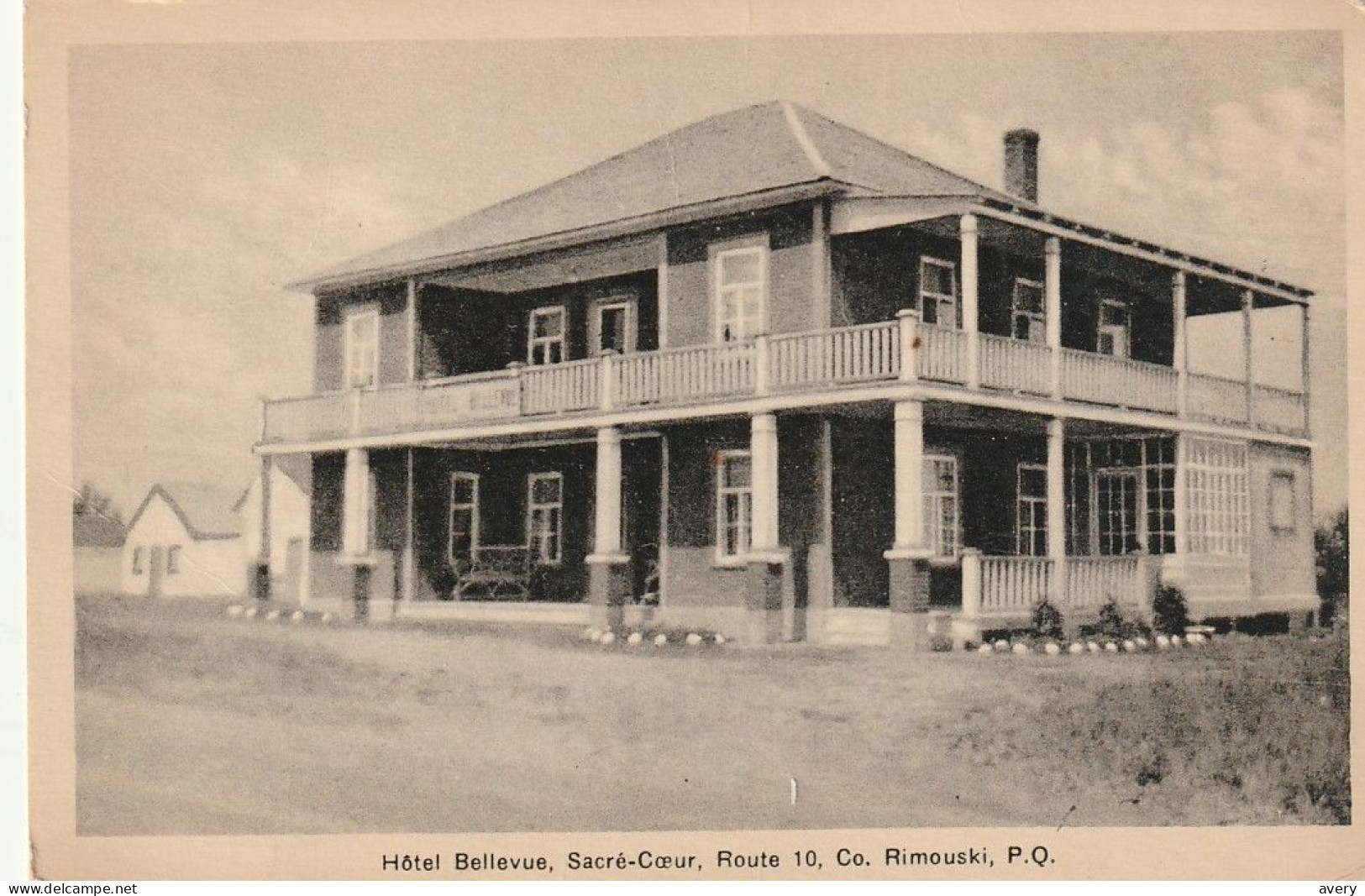 Hotel Bellevue, Sacre-Coeur, Route 10, Co. Rimouski, Quebec - Rimouski