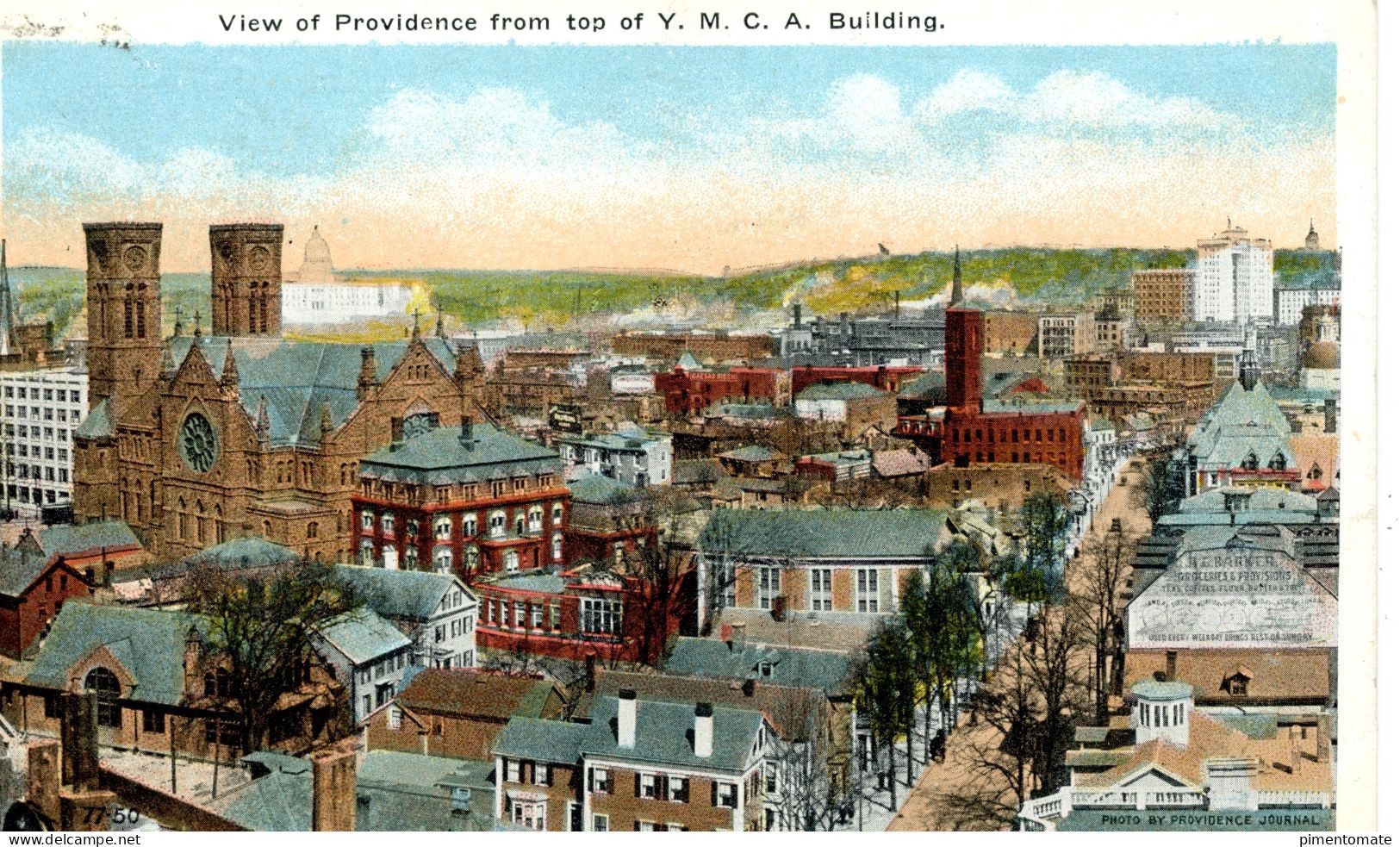 RHODE ISLAND VIEW OF PROVIDENCE FROM TOP OF Y.M.C.A. BUILDING - Providence