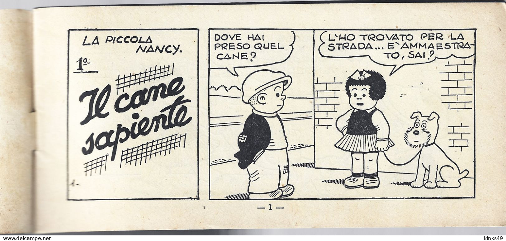 M253> PICCOLI ALBI NERBINI - LA PICCOLA NANCY < Il Cane Sapiente > N° 17 Del 1949 - First Editions