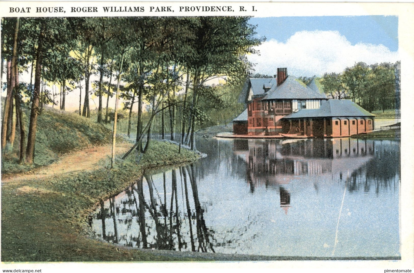 RHODE ISLAND PROVIDENCE BOAT HOUSE ROGER WILLIAMS PARK - Providence