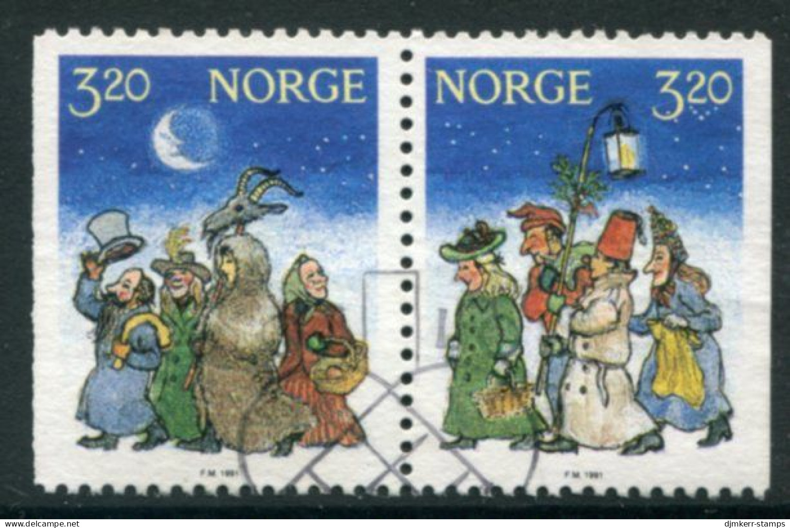 NORWAY 1991 Christmas Used.   Michel 1082-83 - Usati