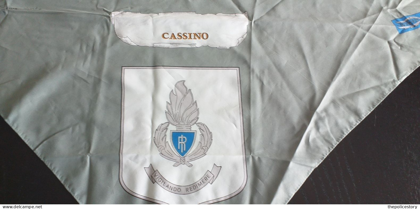 Foulard Vintage Scuola Agenti Di Custodia Di Cassino Mai Usato - Uniformes