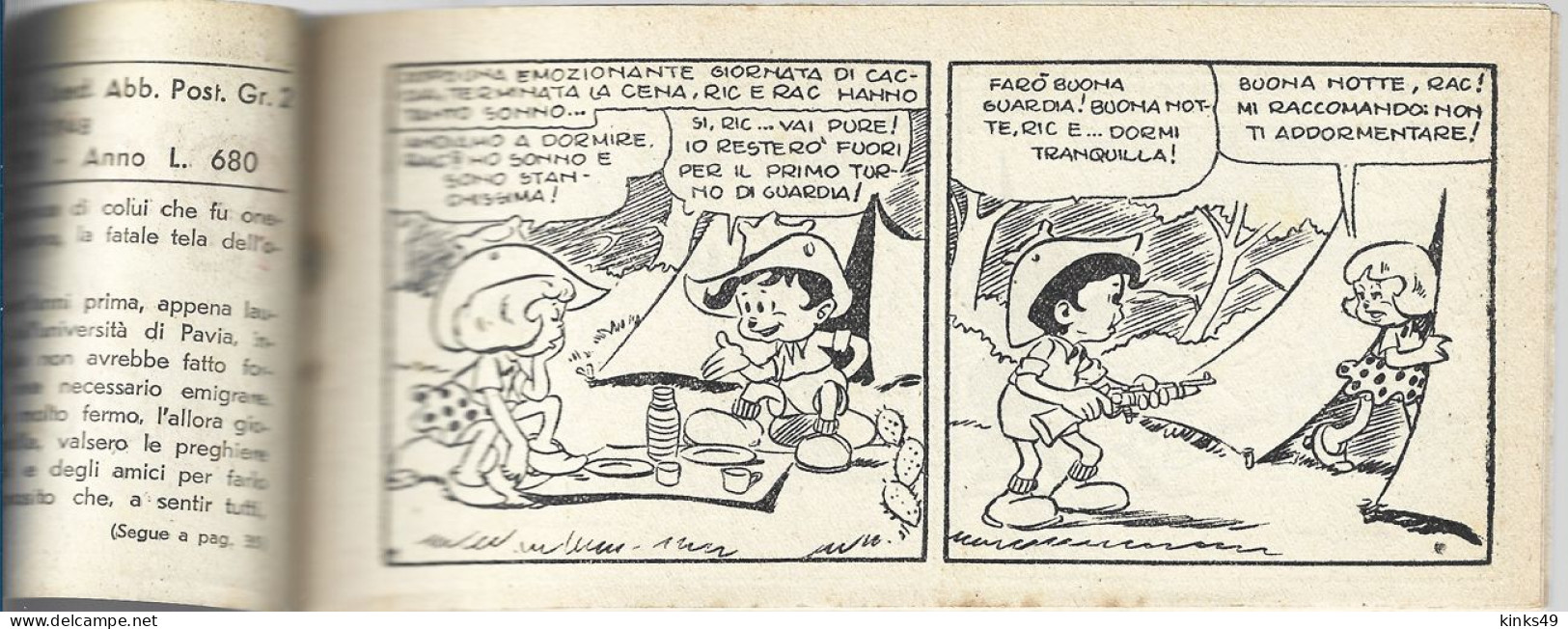 M262> RIC E RAC < E Il Canguro > Albi Mignon EPI - N° 4 Del 18 Novembre 1948 - Premières éditions