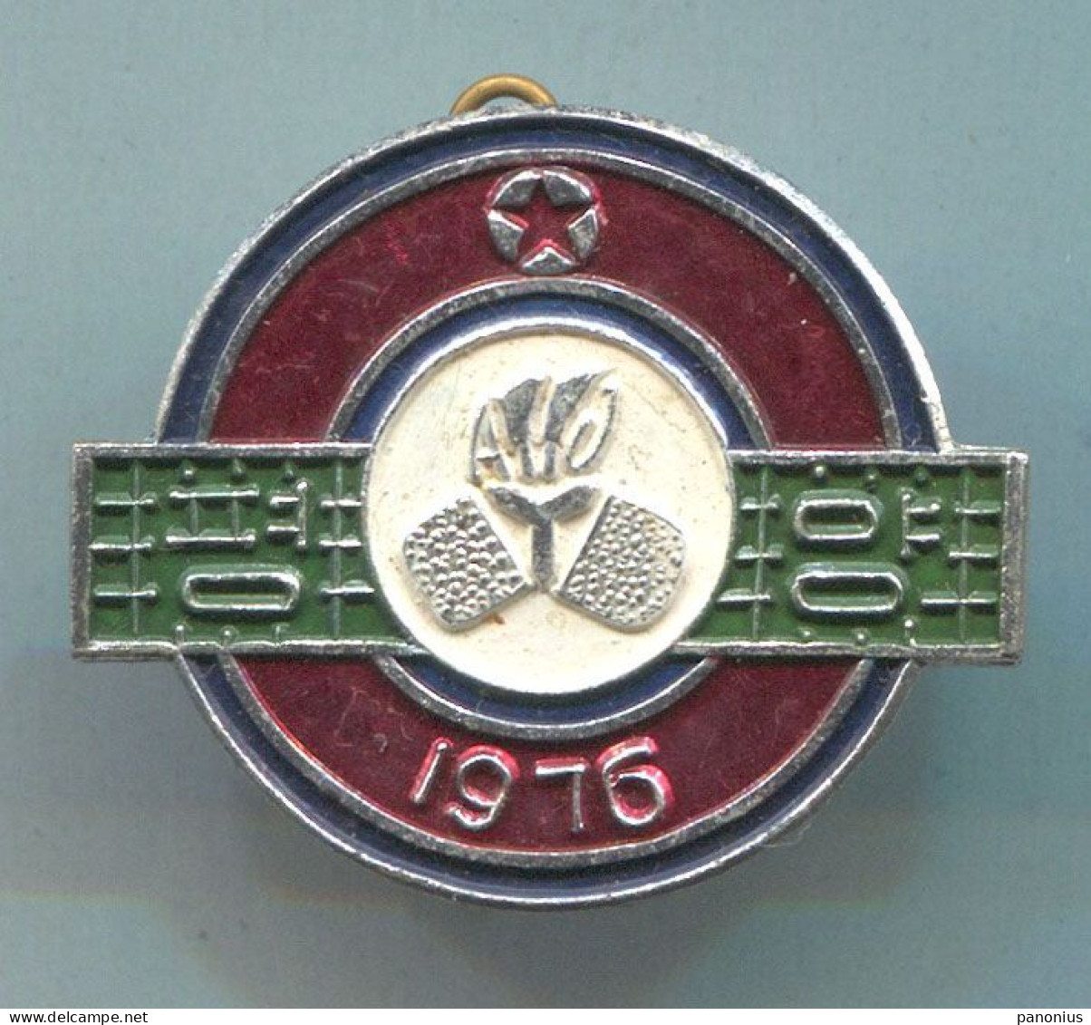 Table Tennis Tischtennis Ping Pong - North Korea 1976, Federation Association, Vintage Pin, Badge, Abzeichen - Tennis De Table