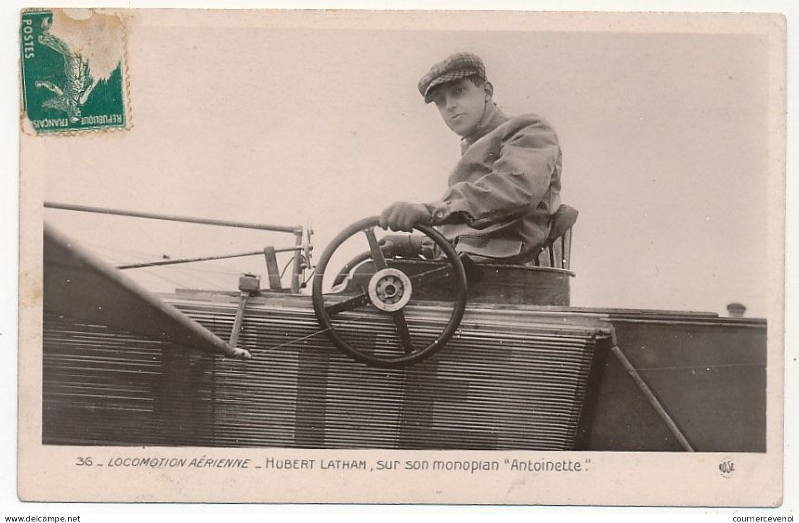 CPA - FRANCE - AVIATION - Hubert LATHAM Sur Son Monoplan "Antoinette" - Aviateurs