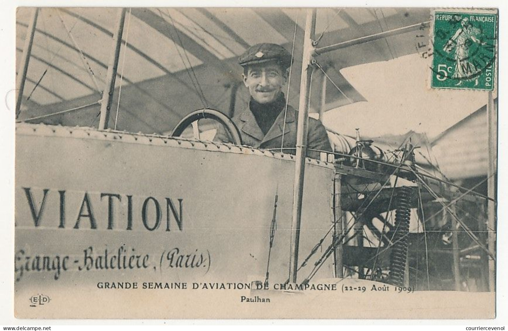 CPA - FRANCE - AVIATION - Grande Semaine D'Aviation De Champagne (Août 1909) - PAULHAN - Flieger