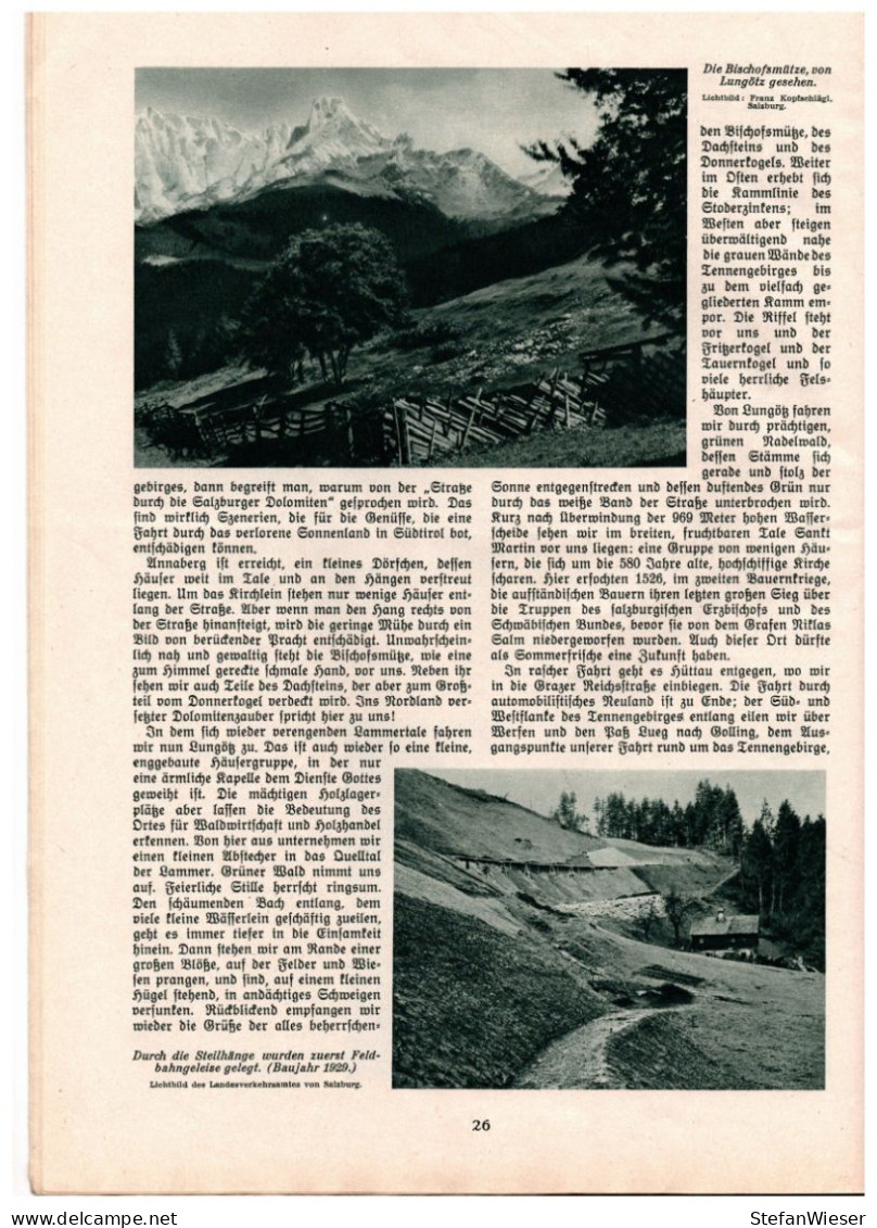 Bergland. Illustrierte Alpenländische Monatsschrift. 13. Jahrgang - 1931, Heft 4 - Viaggi & Divertimenti