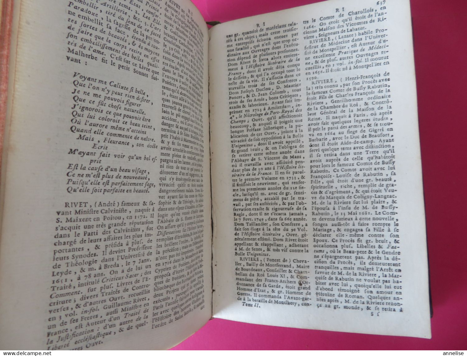 1760 Dictionnaire Historique Histoire des Patriarches, Princes hébreux, Empereurs, rois.. Abbé Ladvocat 2 Tomes