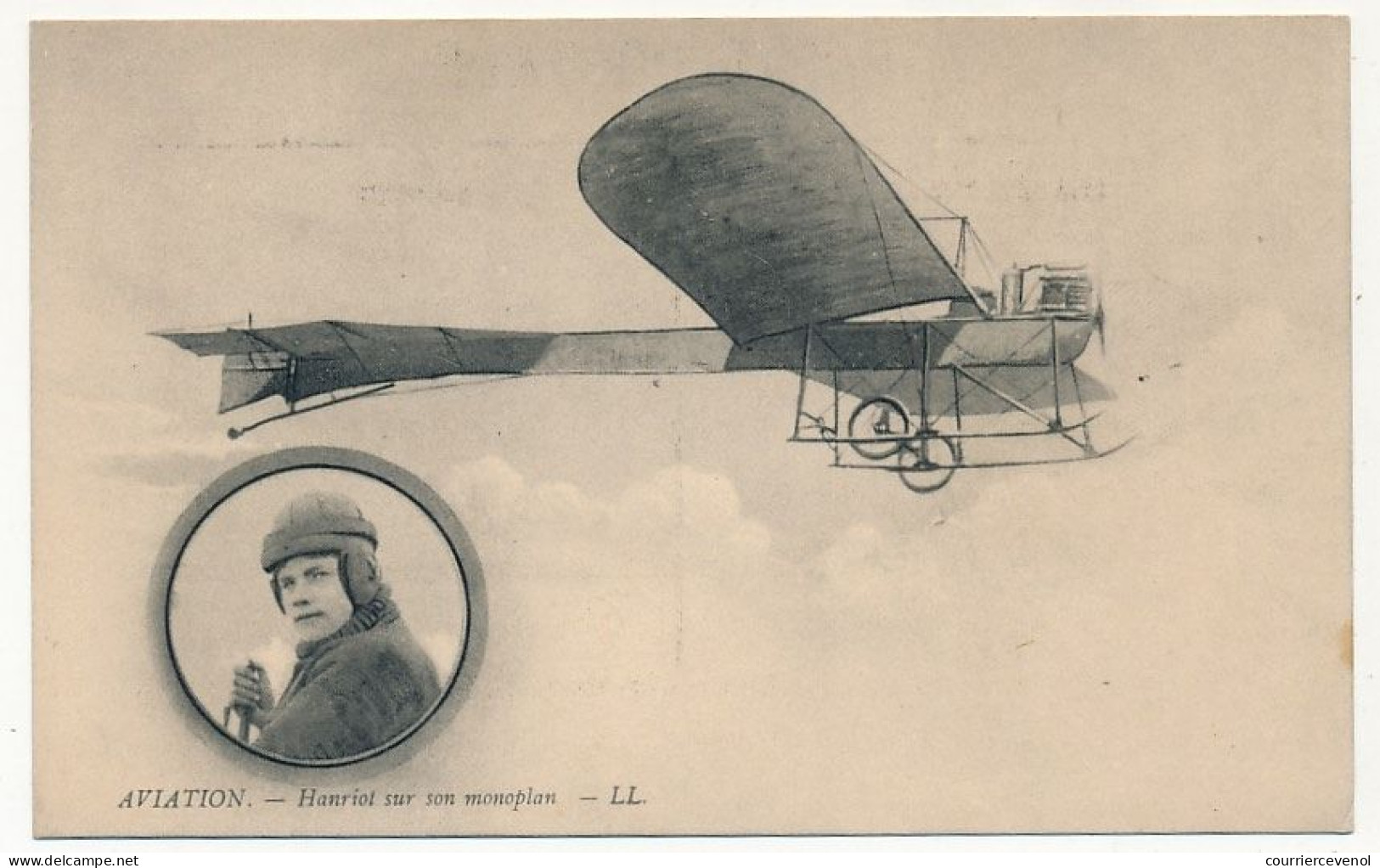 CPA - FRANCE - AVIATION - Henriot Sur Son Monoplan - ....-1914: Précurseurs