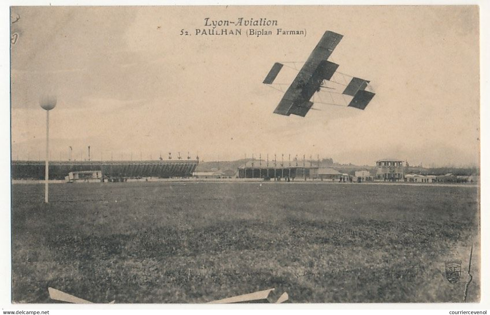 CPA - FRANCE - LYON-AVIATION - PAULHAN (Biplan Farman) - ....-1914: Precursori