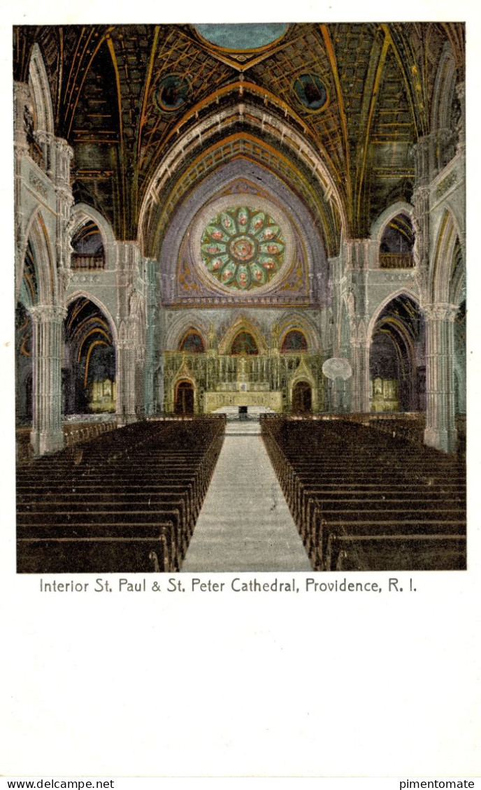 RHODE ISLAND PROVIDENCE INTERIOR ST PAUL & ST PETER CATHEDRAL - Providence