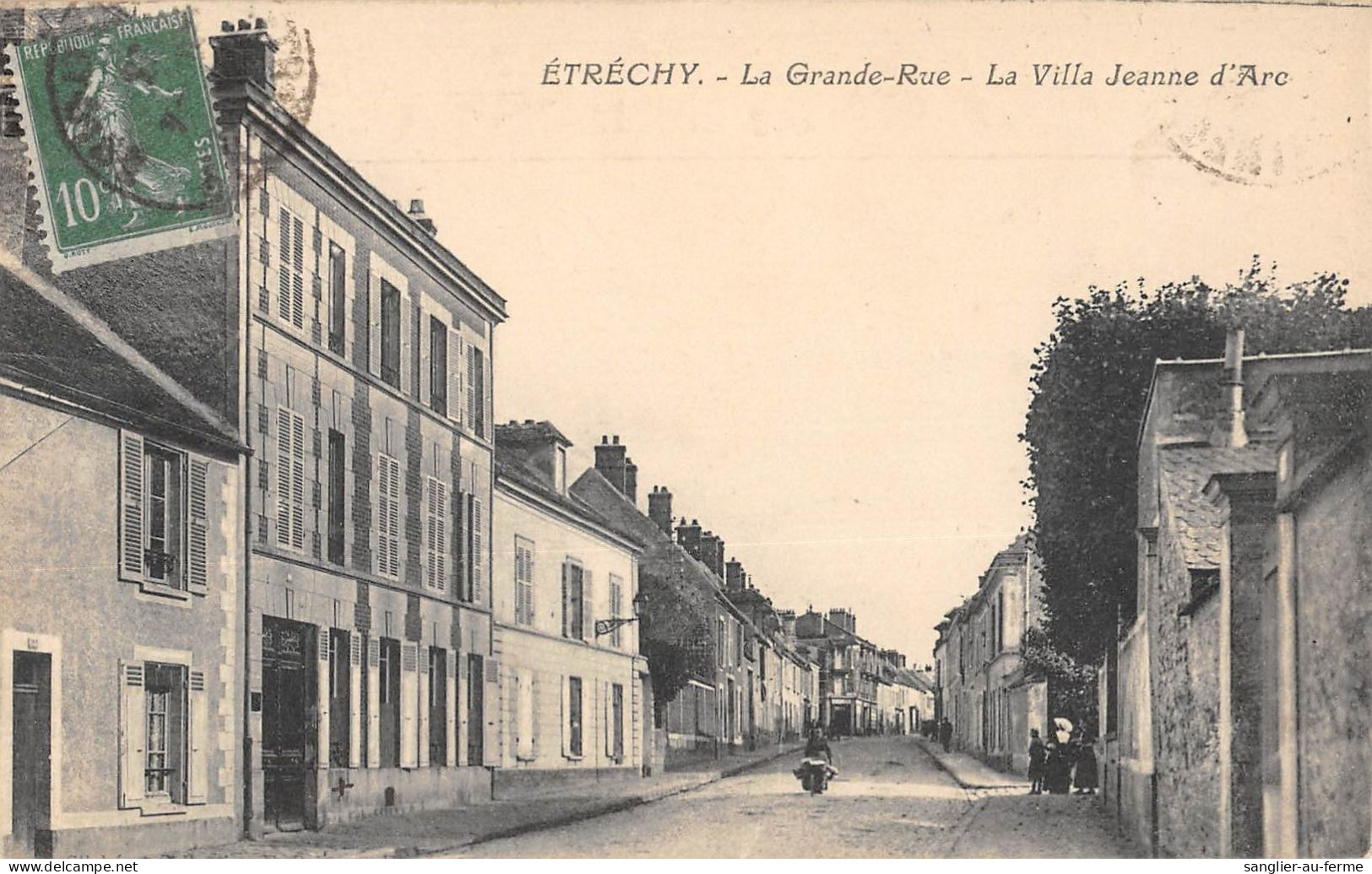 CPA 91 ETRECHY / LA GRANDE RUE / LA VILLA JEANNE D'ARC - Etrechy