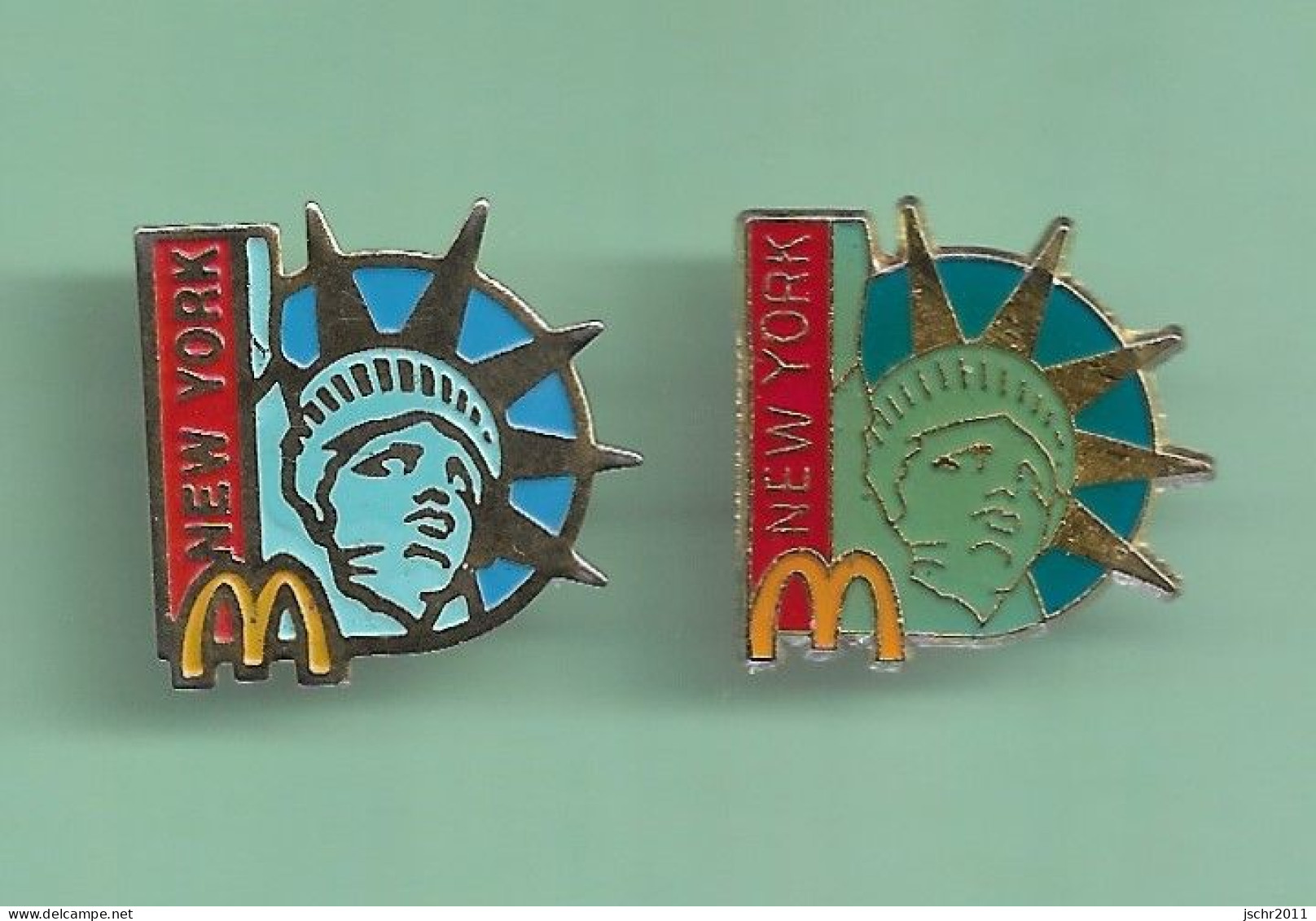 McDonald's *** *** NEW YORK *** Lot De 2 Pin's Differents *** 6001-3 - McDonald's