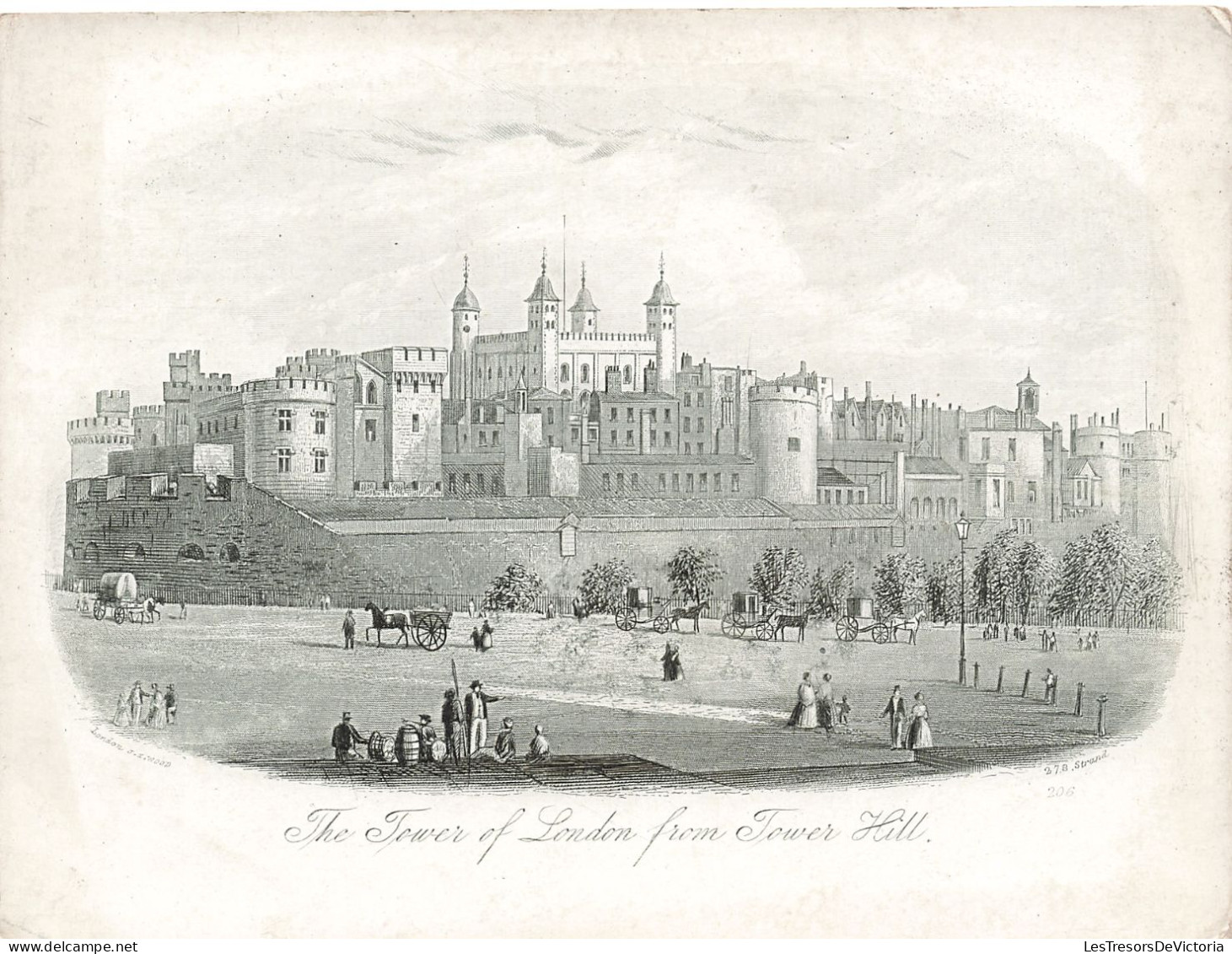 Carte Porcelaine - The Tower Of London From Tower Hill - Carte Postale Ancienne - Porcelaine