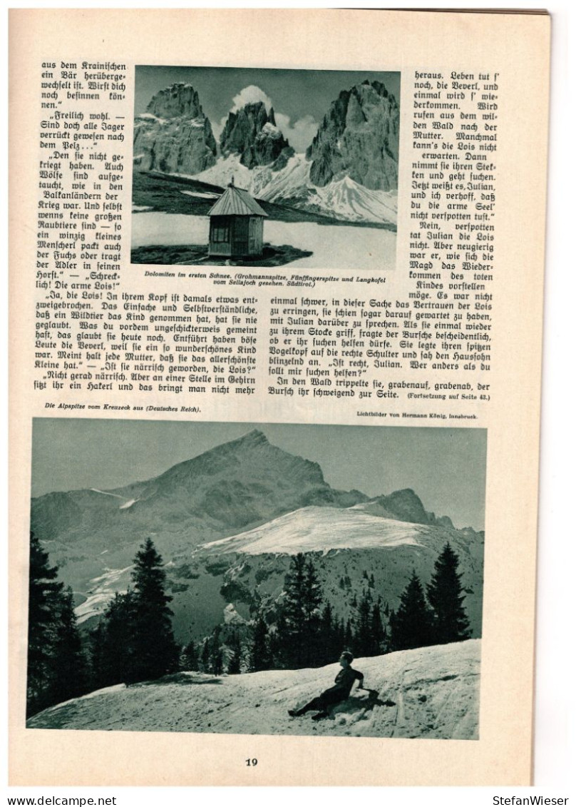 Bergland. Illustrierte Alpenländische Monatsschrift. 13. Jahrgang - 1931, Heft 11 - Reizen En Ontspanning