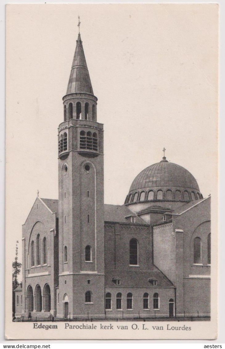 Edegem; Parochiale Kerk Van O.L. Van Lourdes - Gelopen. (John Prévot Antwerpen) - Edegem