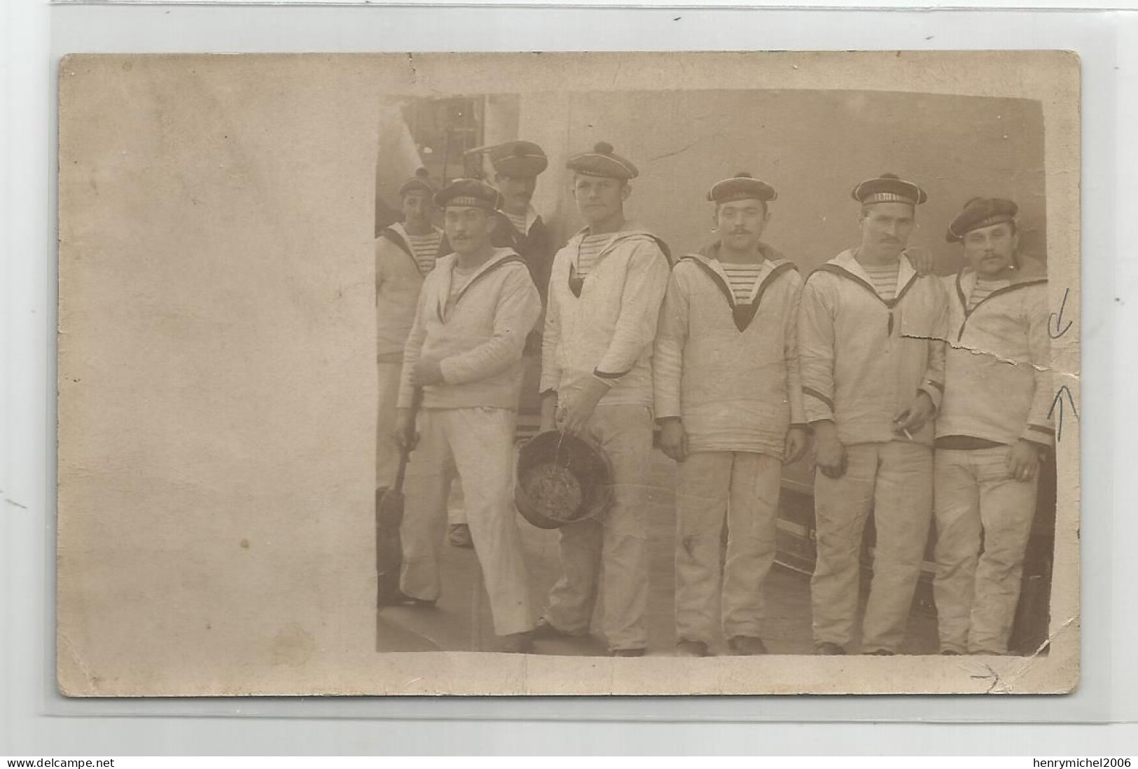 Corvée Marins  Bateau De Guerre Vérité ,écrit Interessant Au Dos Beaucoup Prostituées? Races  Femmes  Brest .carte Photo - Warships