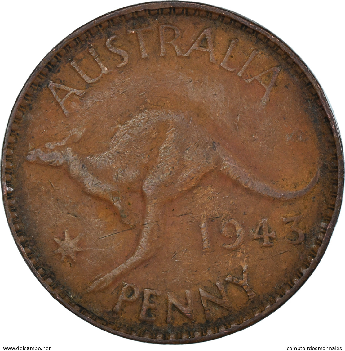 Monnaie, Australie, Penny, 1943 - Penny