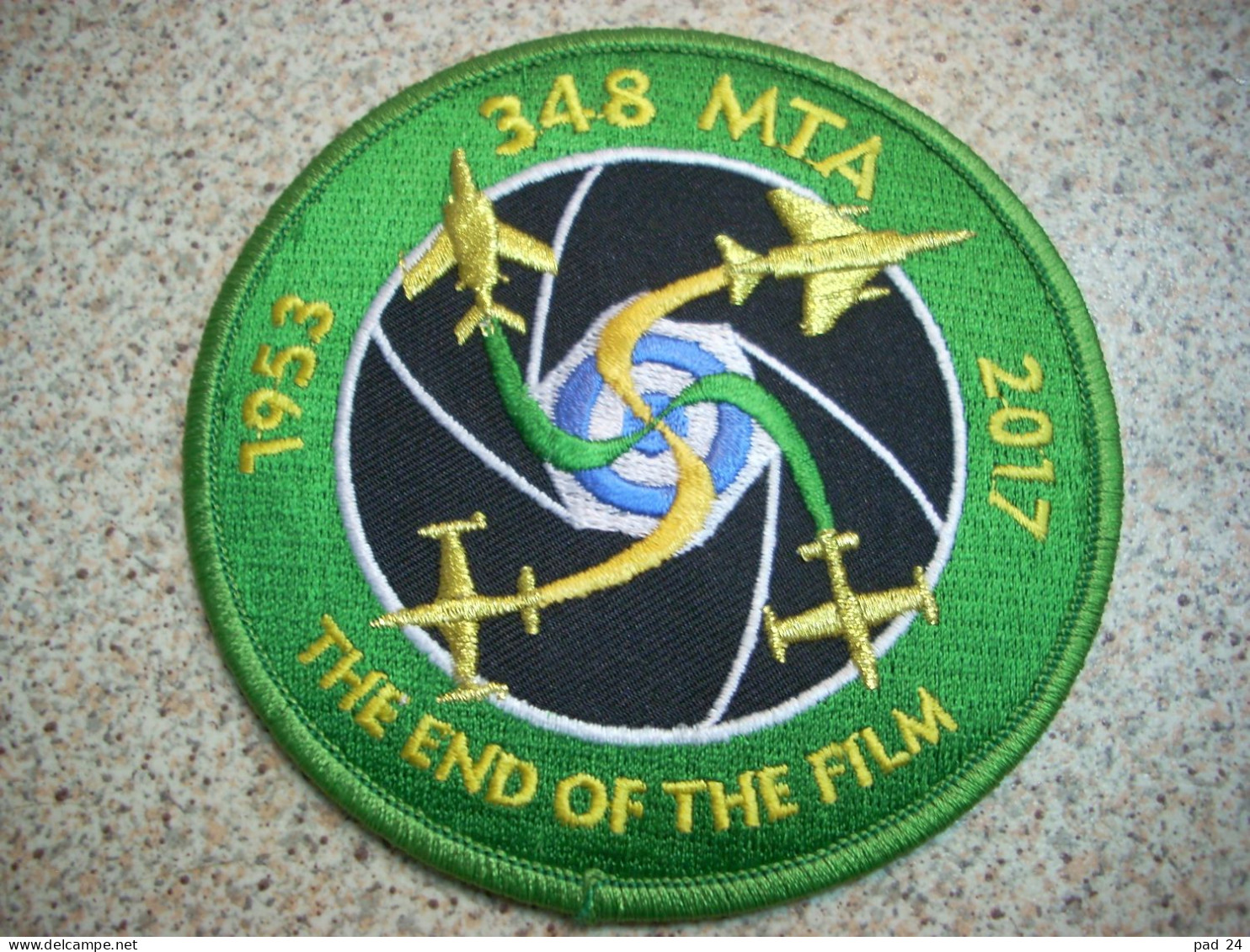 Official Patch HAF 348 MTA 1953-2017 'The End Of The Film From Hellenic Air Force - Aviazione