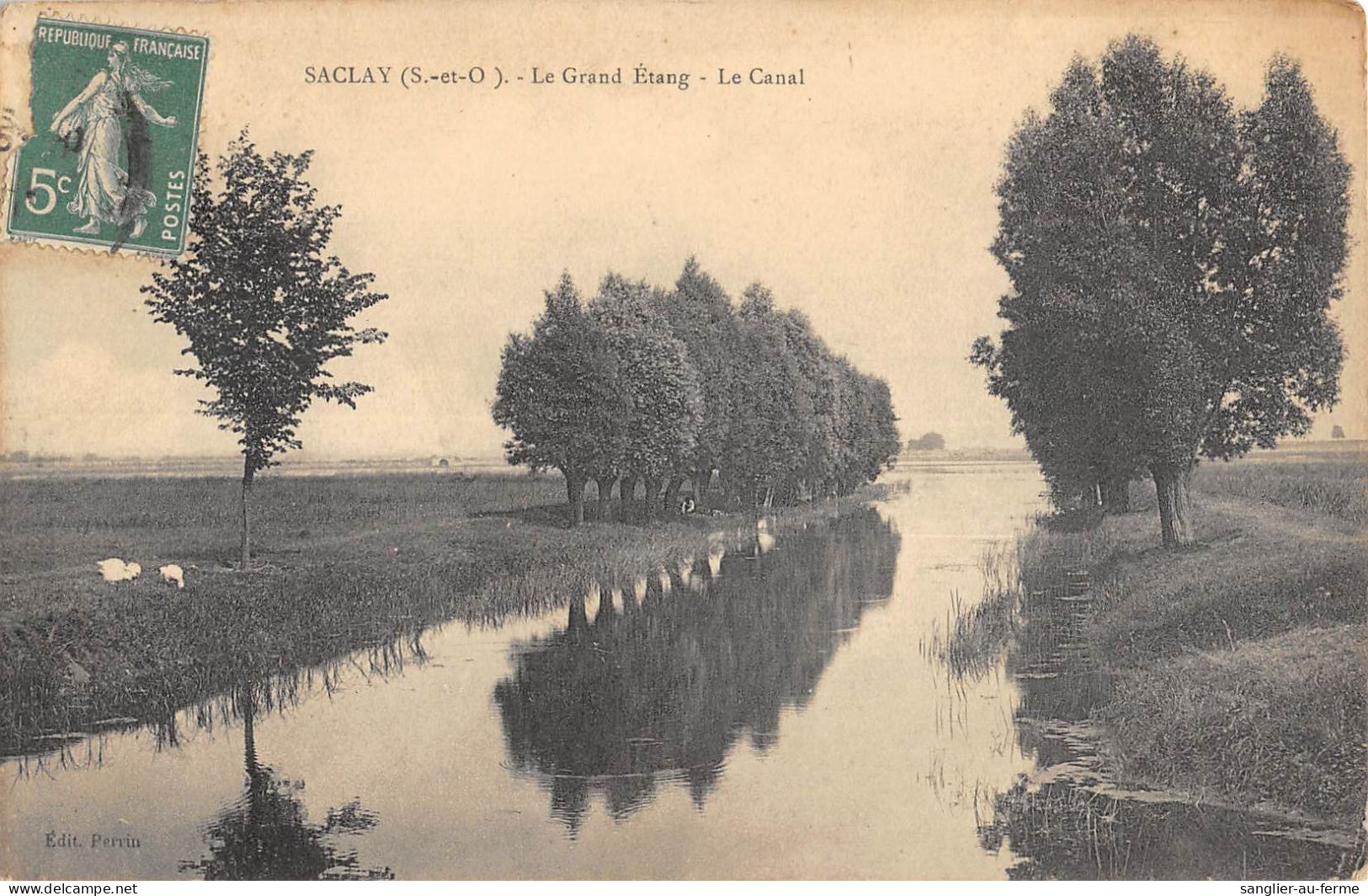 CPA 91 SACLAY / LE CANAL / Cliché Rare - Saclay