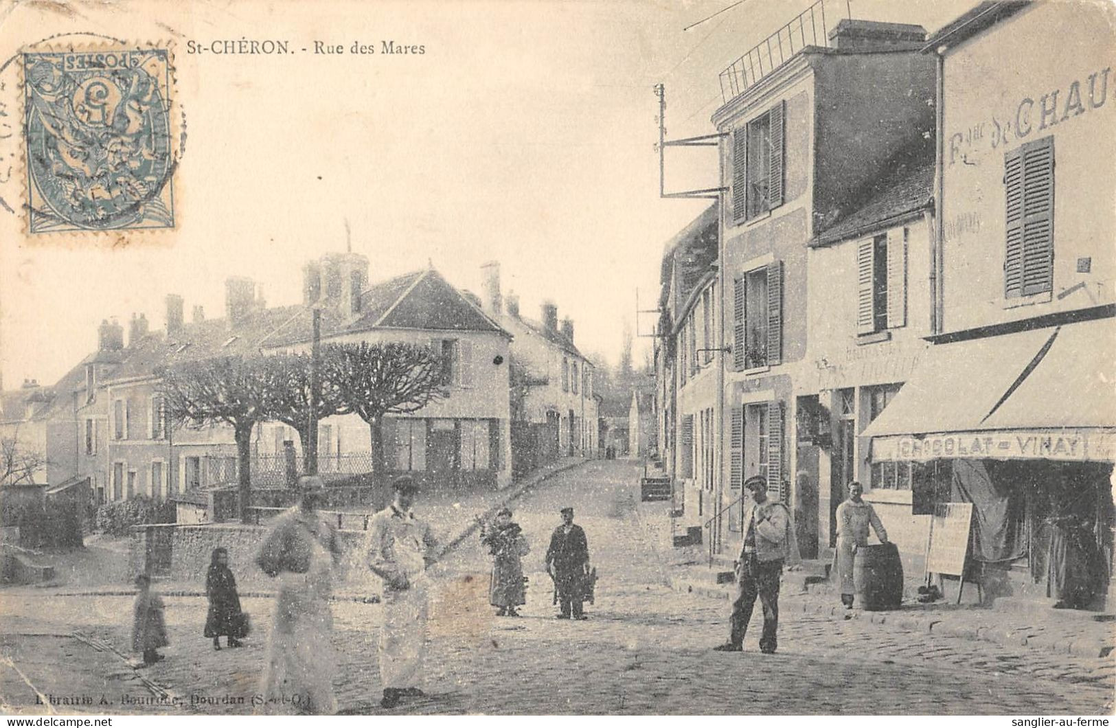 CPA 91 SAINT CHERON / RUE DES MARES - Saint Cheron