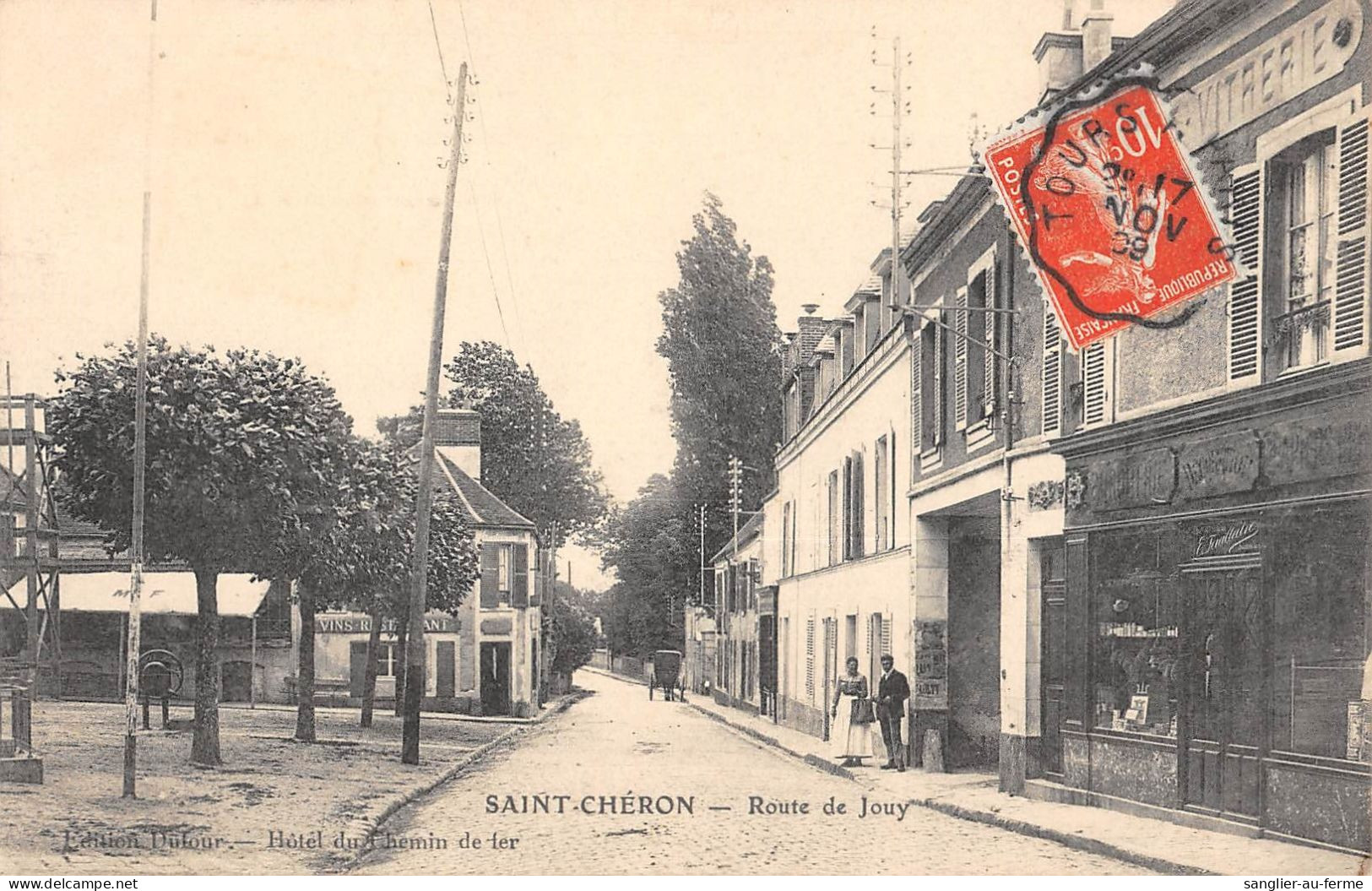 CPA 91 SAINT CHERON / ROUTE DE JOUY - Saint Cheron