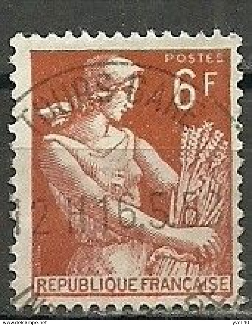 France; 1957/59 Issue Stamp 6 F. - 1957-1959 Mietitrice