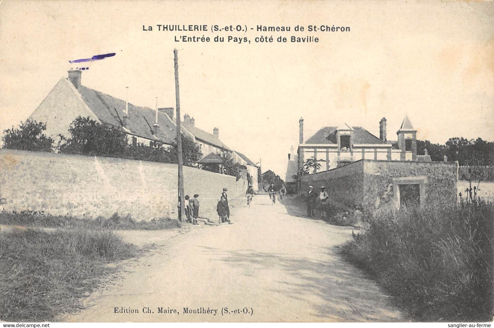 CPA 91 LA THUILLERIE / HAMEAU DE SAINT CHERON / ENTREE DU PAYS / COTE DE BAVILLE - Sonstige & Ohne Zuordnung