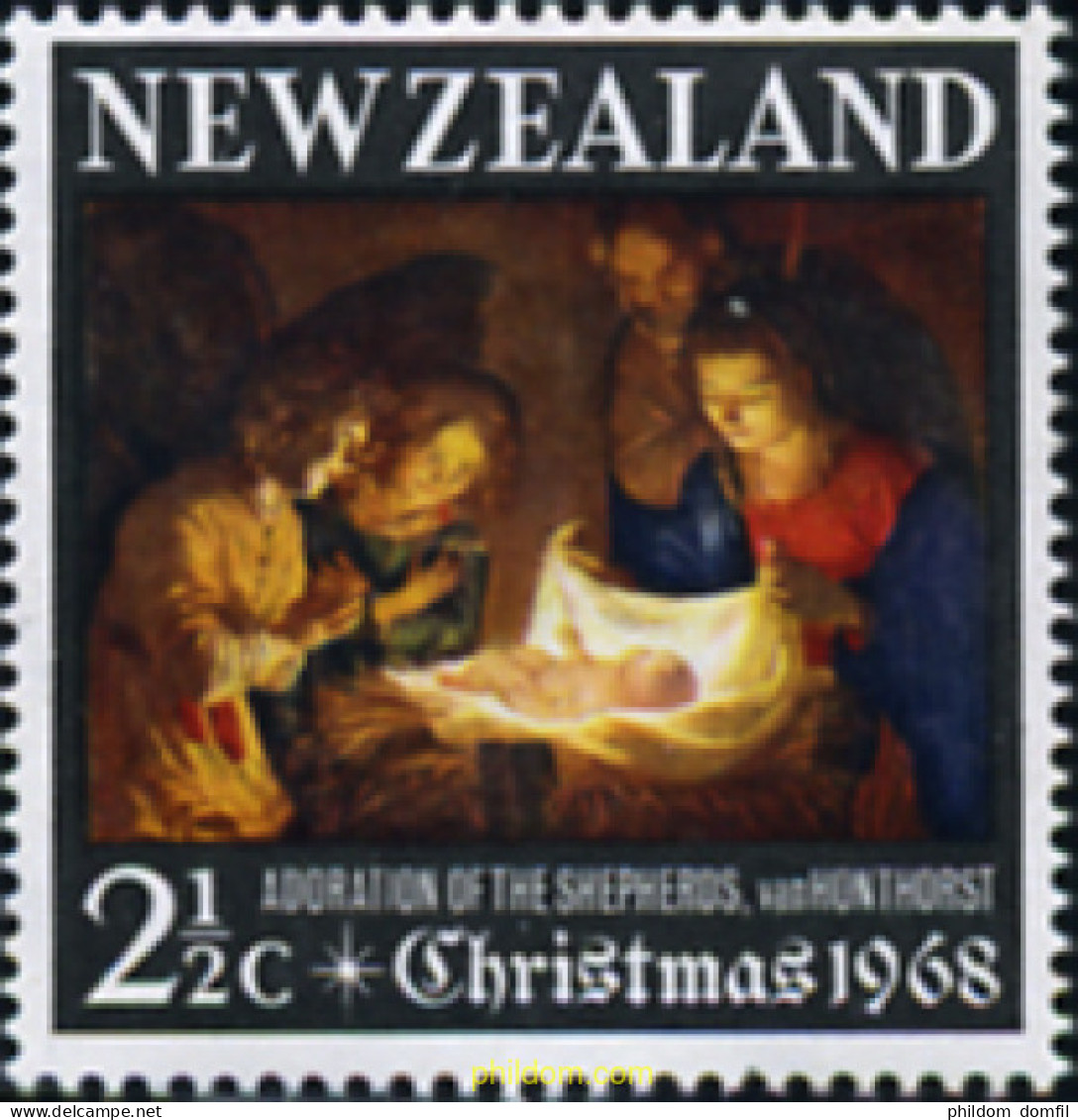 294321 MNH NUEVA ZELANDA 1968 NAVIDAD - Abarten Und Kuriositäten