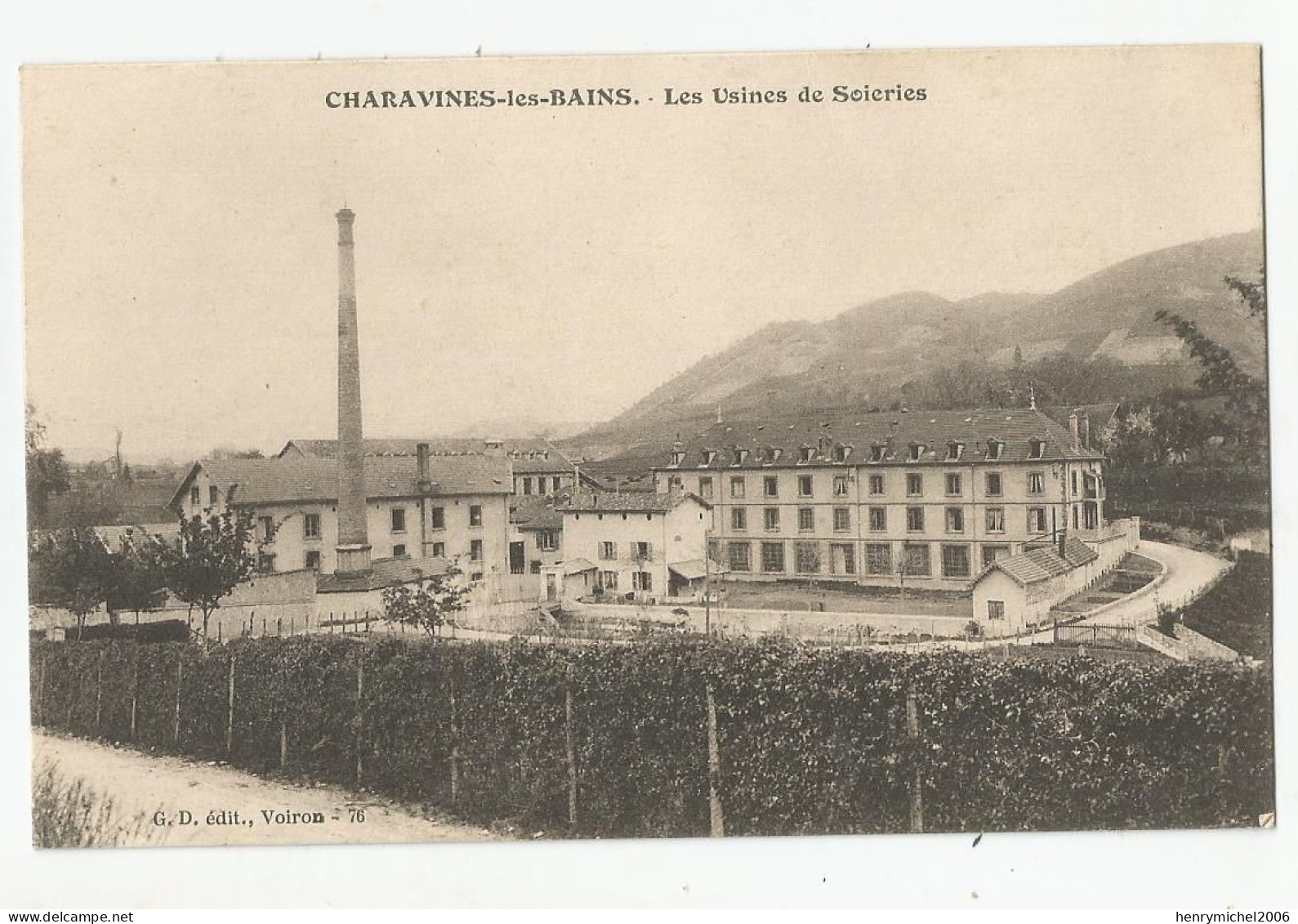 38 Isère Charavines Les Bains Les Usines De Scieries Cheminée Usine Ed Gd Voiron - Charavines