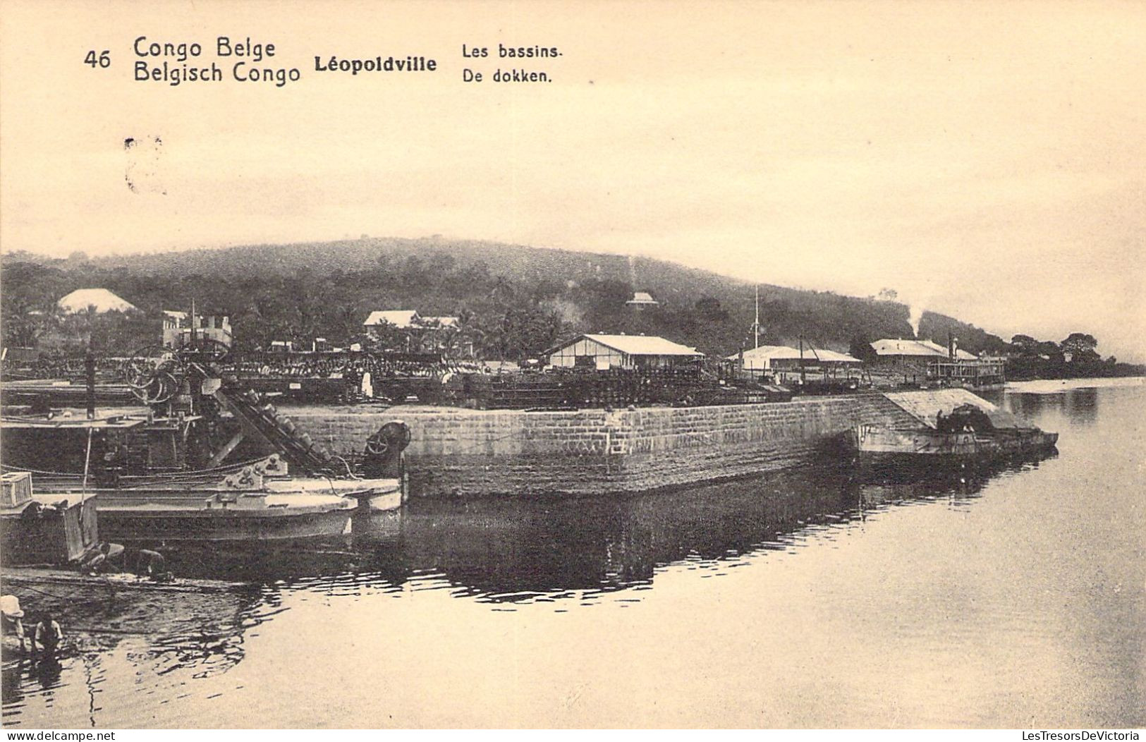 CONGO BELGE - LEOPOLDVILLE - Les Bassins - Carte Postale Ancienne - Kinshasa - Léopoldville