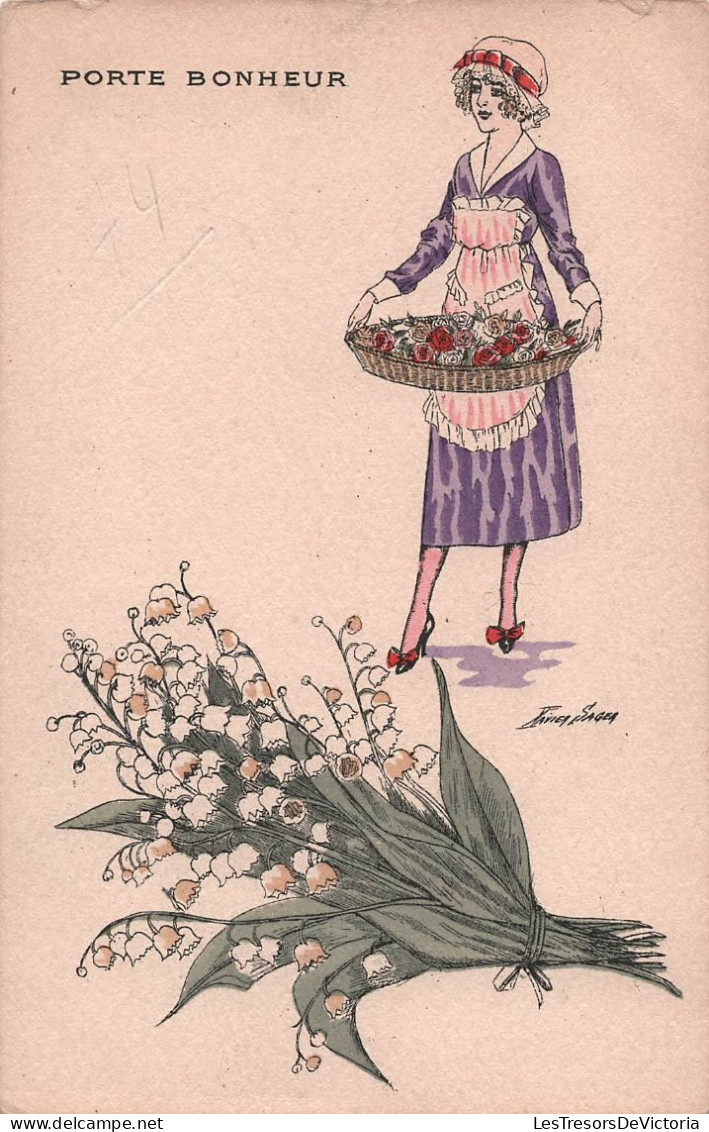 Illustrateur Sager Xavier - Joli Muguet - Serie N°74 - Carte Postale Ancienne - Sager, Xavier