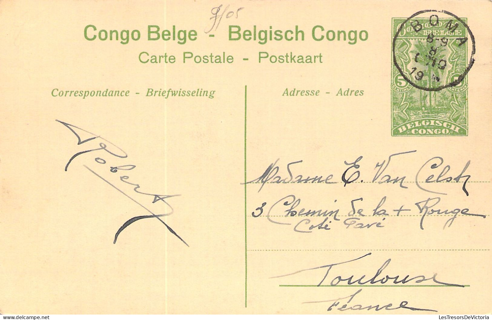 CONGO BELGE - Boma - Le Dimanche - Carte Postale Ancienne - Belgisch-Kongo