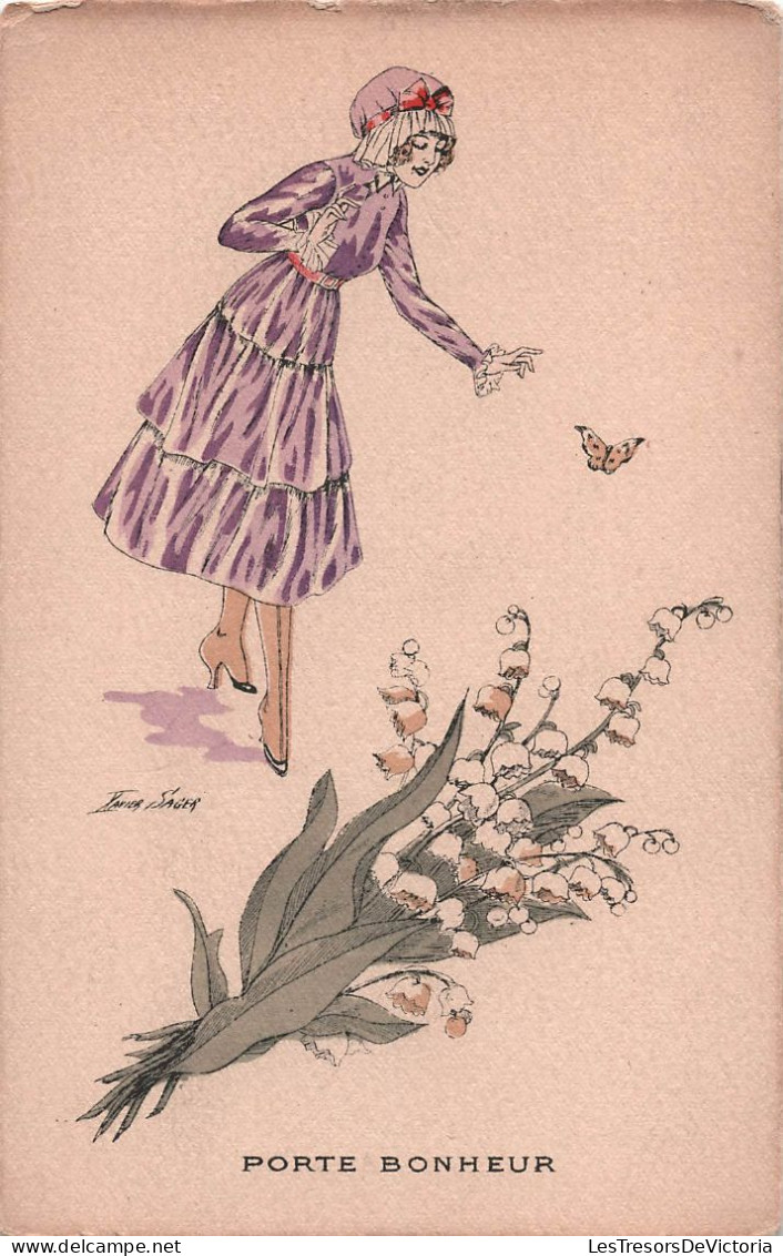 Illustrateur Sager Xavier - Joli Muguet - Serie N°74 - Carte Postale Ancienne - Sager, Xavier