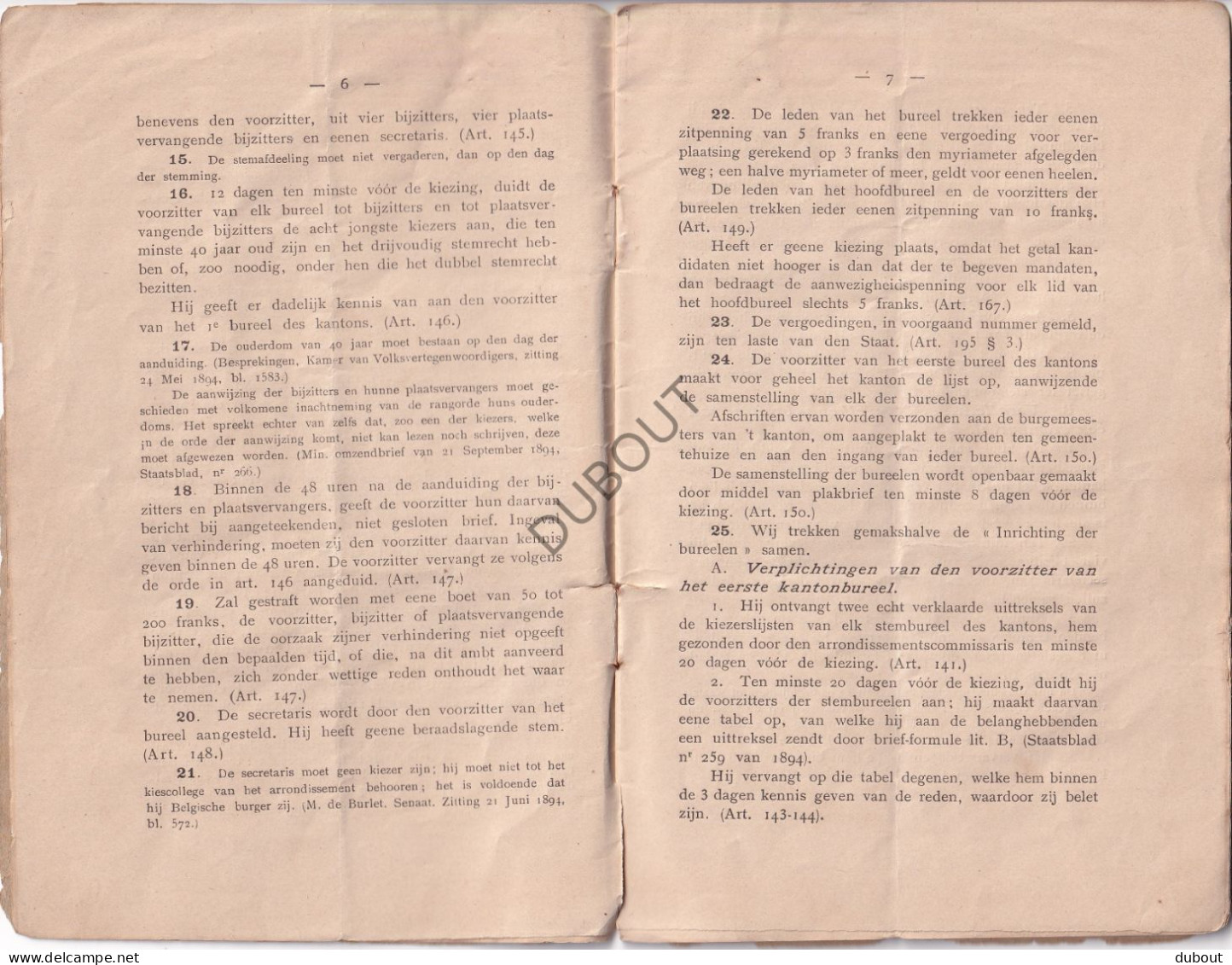 Zandhoven/Halle/Lier - Practische Gids Wetgevende Kamers - 1894 - P.F. Croonen, Lier Joseph Van In (V2338) - Oud