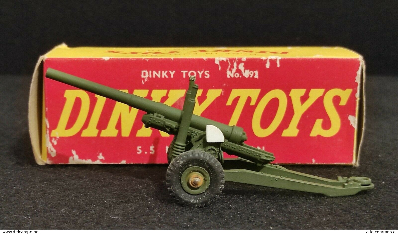 Dinky Toys 5.5 Medium Gun 692 Meccano LTD - Modellino Militare Metallo - Autres & Non Classés