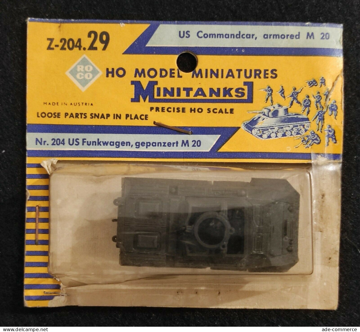 Roco Model Miniatures MiniTanks - 204 - US Commandcar M20 - Modellino Militare - Other & Unclassified