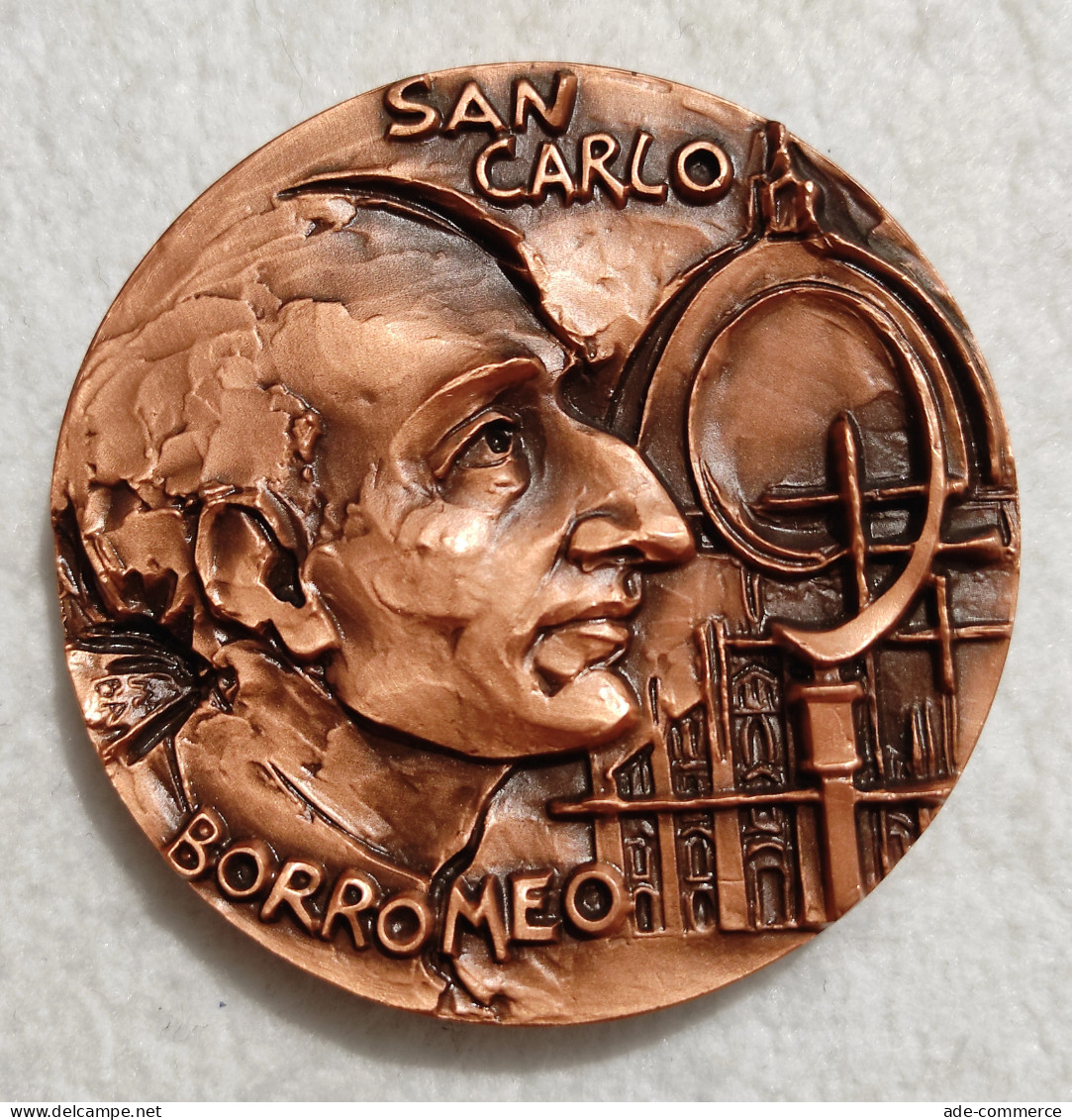 Medaglia Collegio San Carlo Borromeo - Affuit Illi Sapientia - 84mm - Altri & Non Classificati