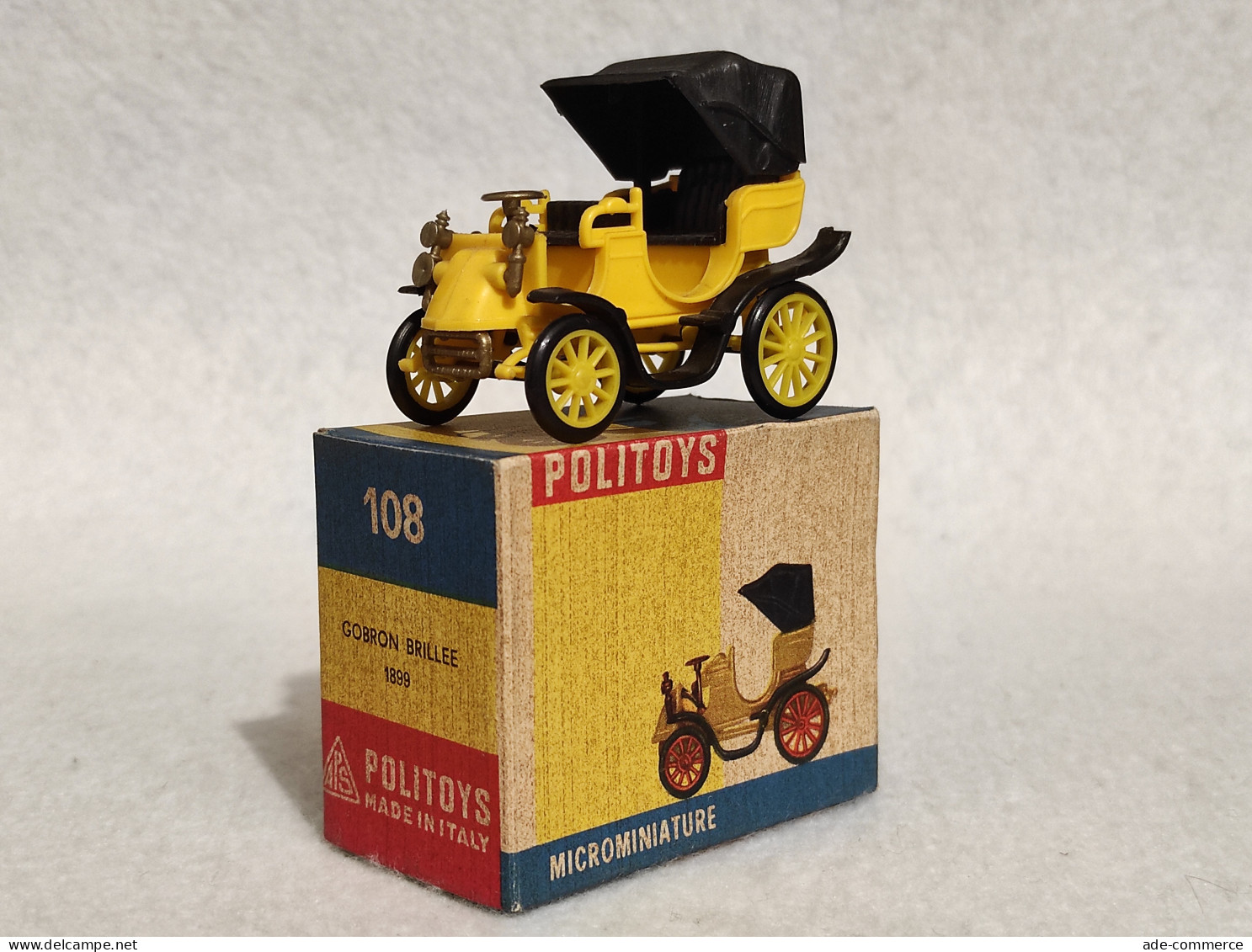 Politoys Microminiature Gobron Brillee 1899 108 - Modellino Made In Italy - Andere & Zonder Classificatie