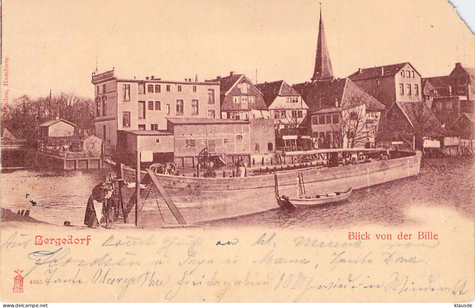 Bergedorf - Blick Von Der Bille Gel.1902 AKS - Bergedorf