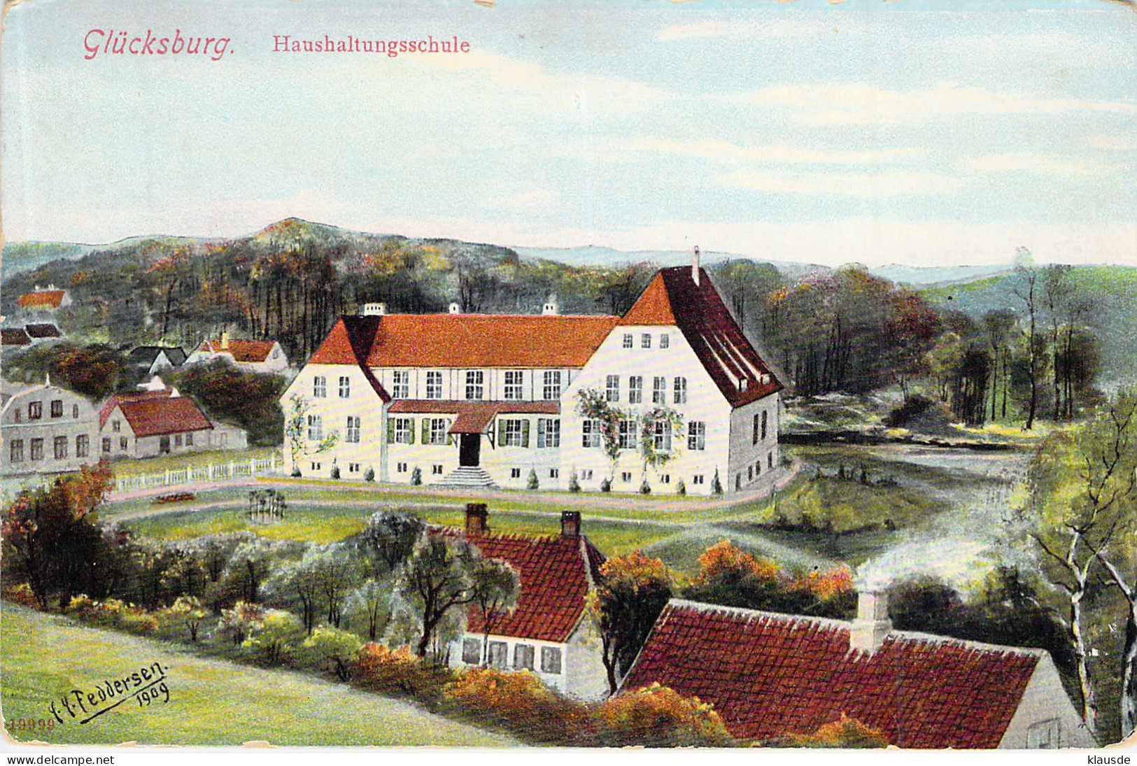 Glücksburg - Haushaltungsschule Gel.1912 - Glücksburg