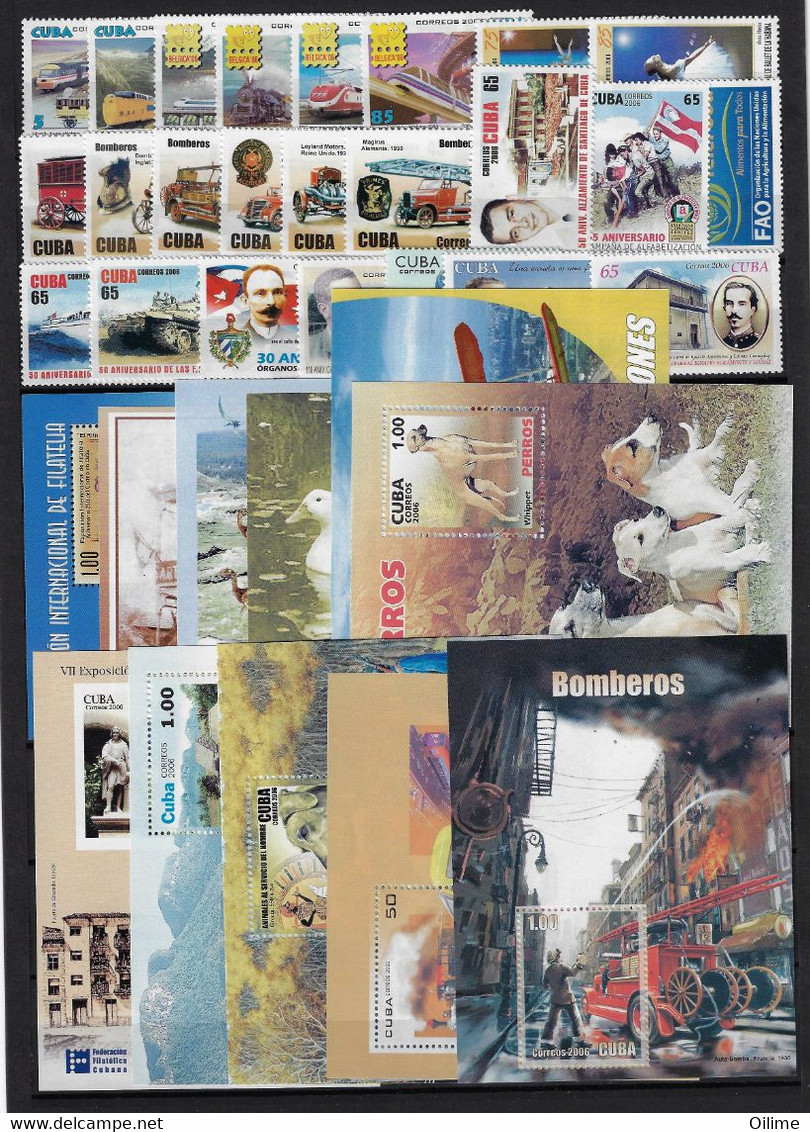 CUBA. EMISIONES DE 2006 MNH - Volledig Jaar