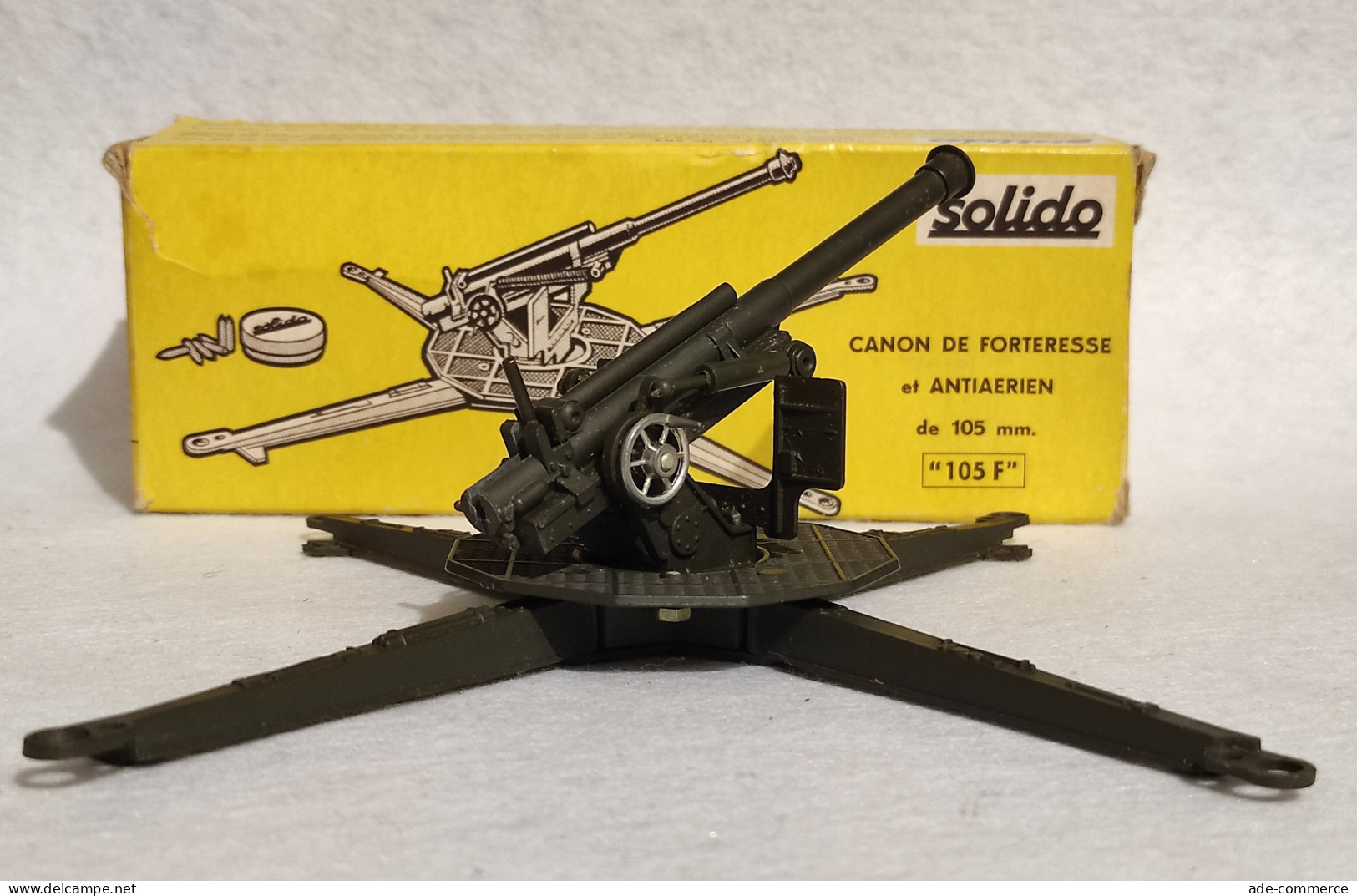 Modellino Solido Canon De Forteresse Et Antiarien 105mm 105F - N. 204 - Andere & Zonder Classificatie