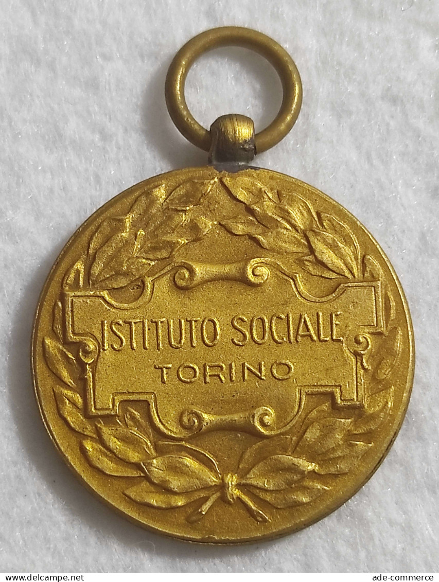 Medaglia Istituto Sociale Torino - Bonis Artibus Religioni -  O - Otros & Sin Clasificación