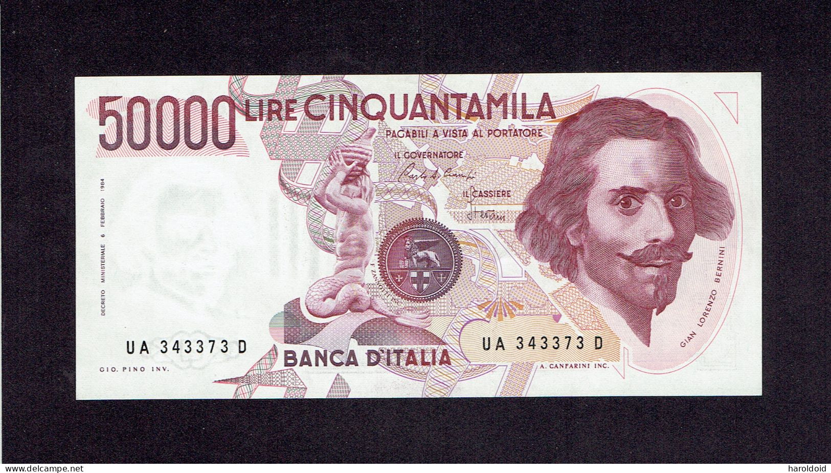 ITALIE - 50 000 L - 1984 - UA343373D - NEUF - UNC - 50000 Lire