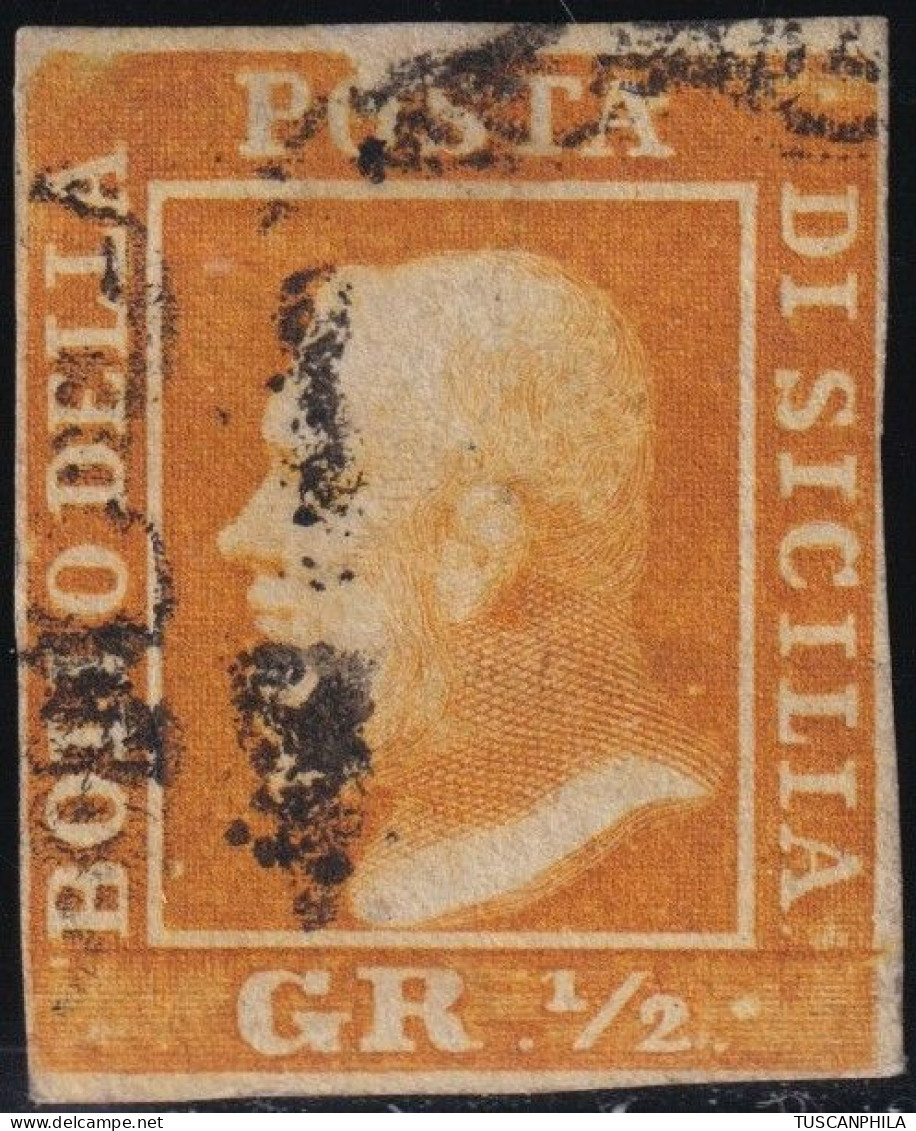 1/2gr. I^ Tav. Arancio PA Pos.10 Sass 1 Cv 10000 - Sizilien