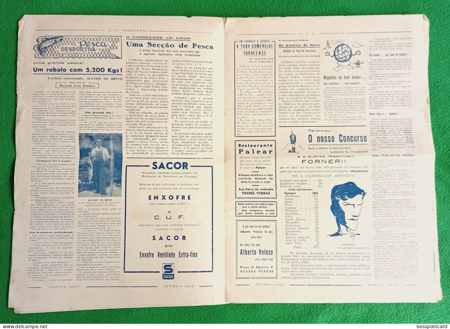 Torres Vedras - Jornal Do Torrense Nº 6, Junho De 1958 - Imprensa - Portugal - Algemene Informatie