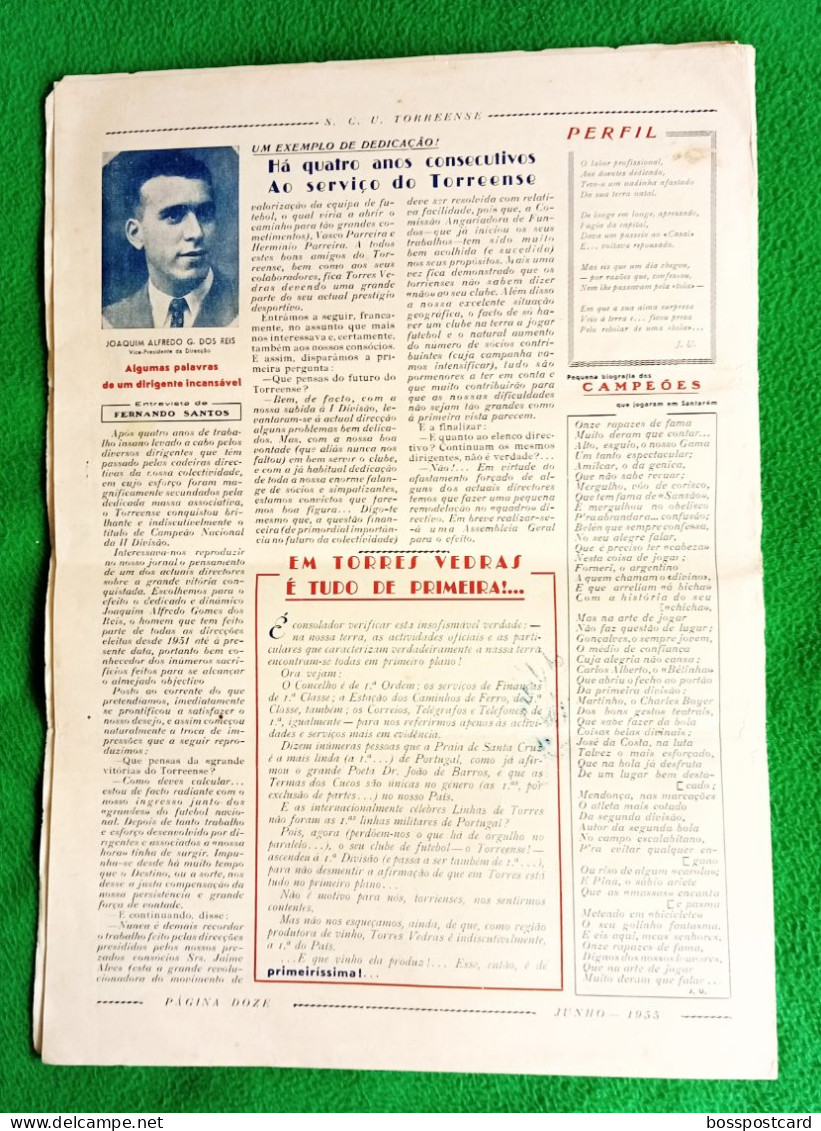 Torres Vedras - Jornal do Torrense Nº 6, Junho de 1958 - Imprensa - Portugal